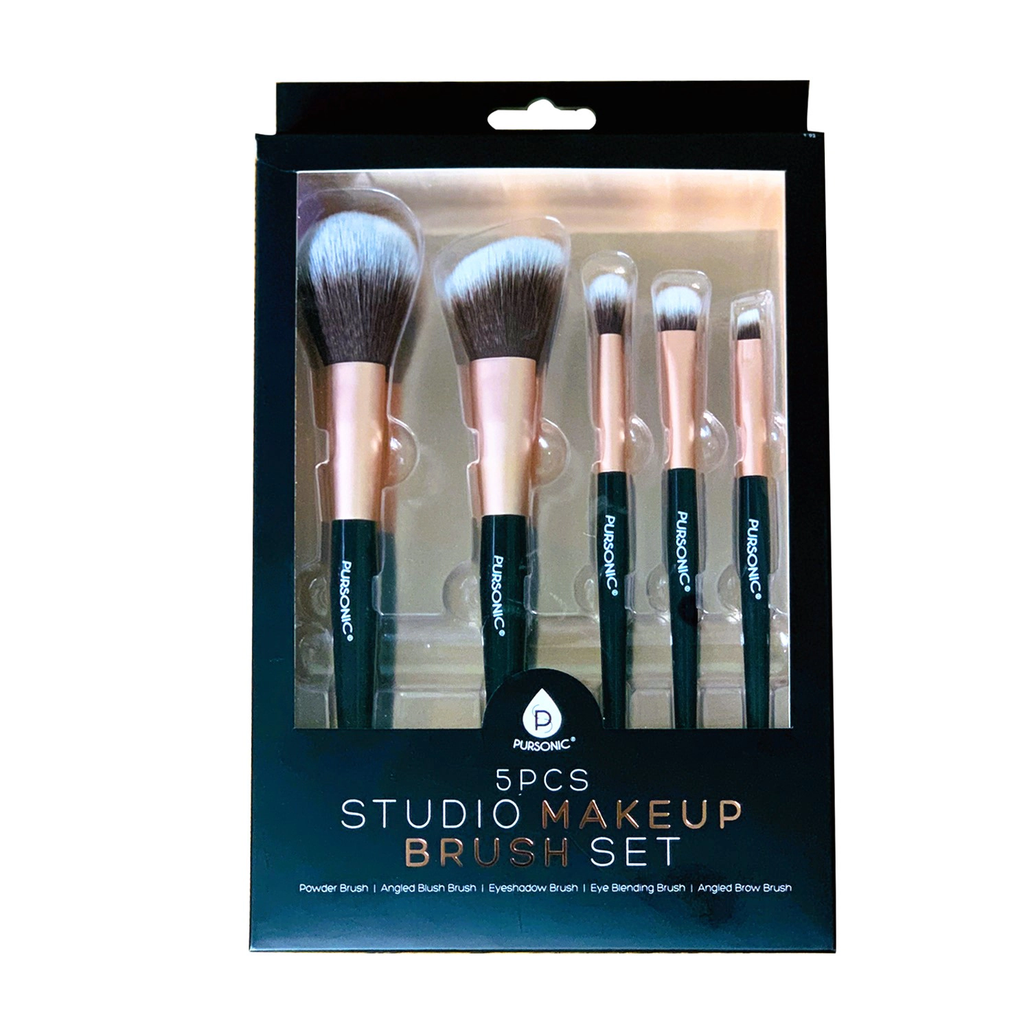 Pursonic Women’s Professional 5 Pcs Studio Makeup Brush Set