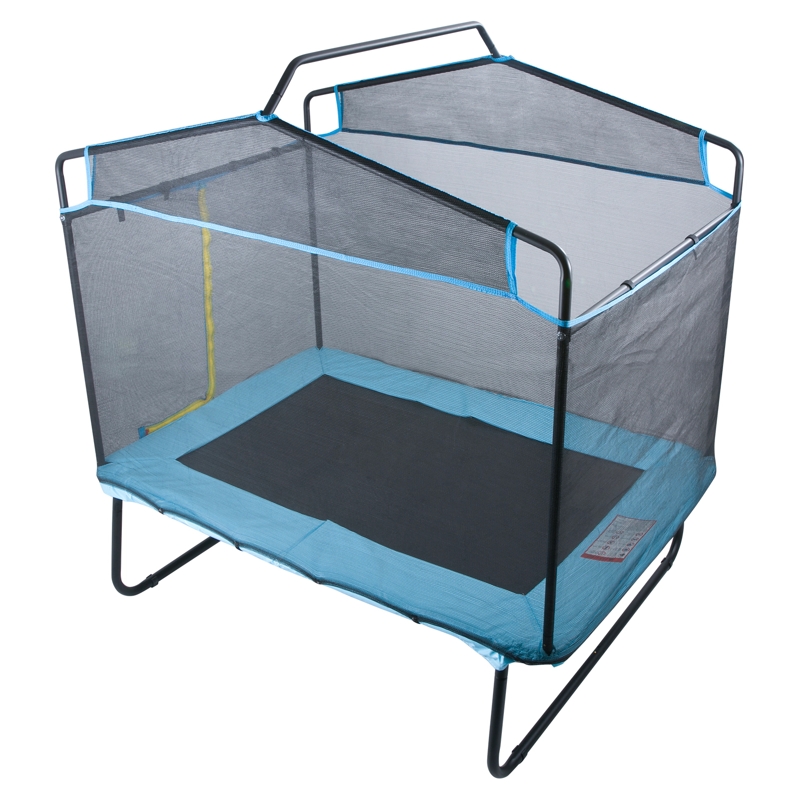HONGGE 6FT Kids Trampoline with Safety Enclosure Net, Gymnastics Bar & Hammock, 220 lbs Capacity