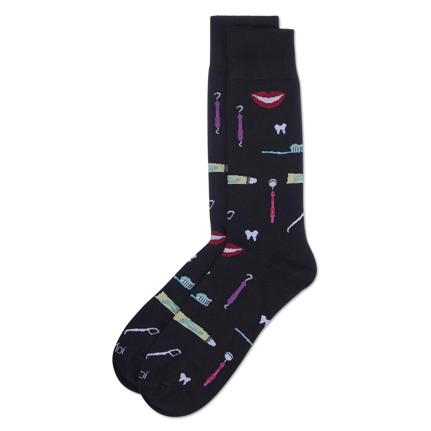 MeMoi Men's Dentist Rayon From Bamboo Crew Socks