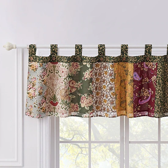 Greenland Home Fashion Antique Chic Window Valance - Multi 84x21"