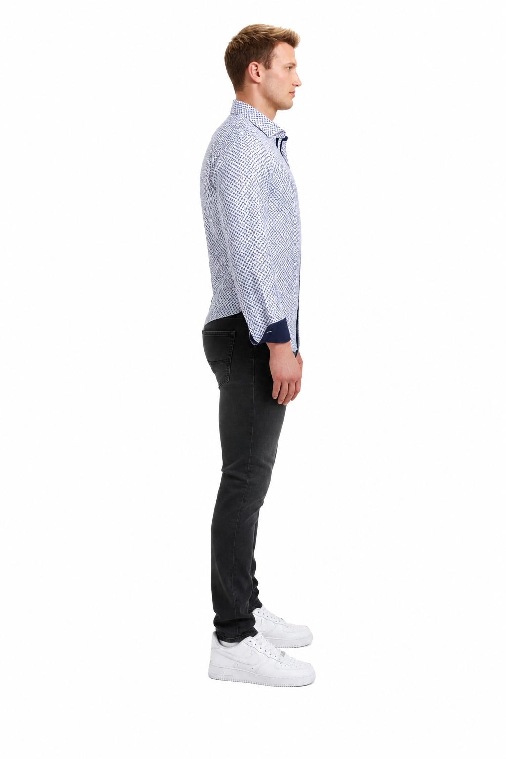Elie Balleh Slim Fit Mens Paisley Shirt