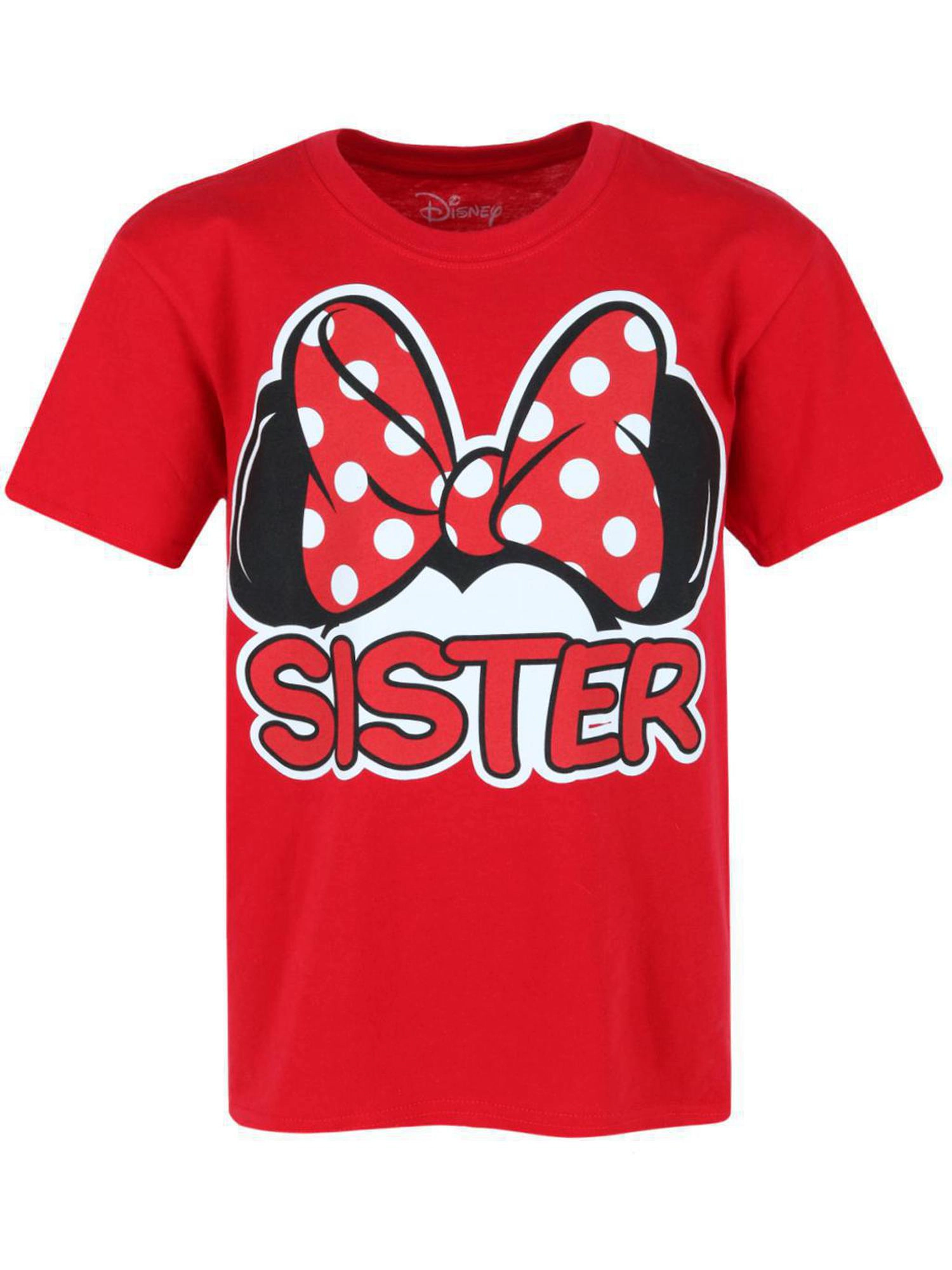 Jerry Leigh Disney Girl's Sister Minnie Mouse Family T-Shirt