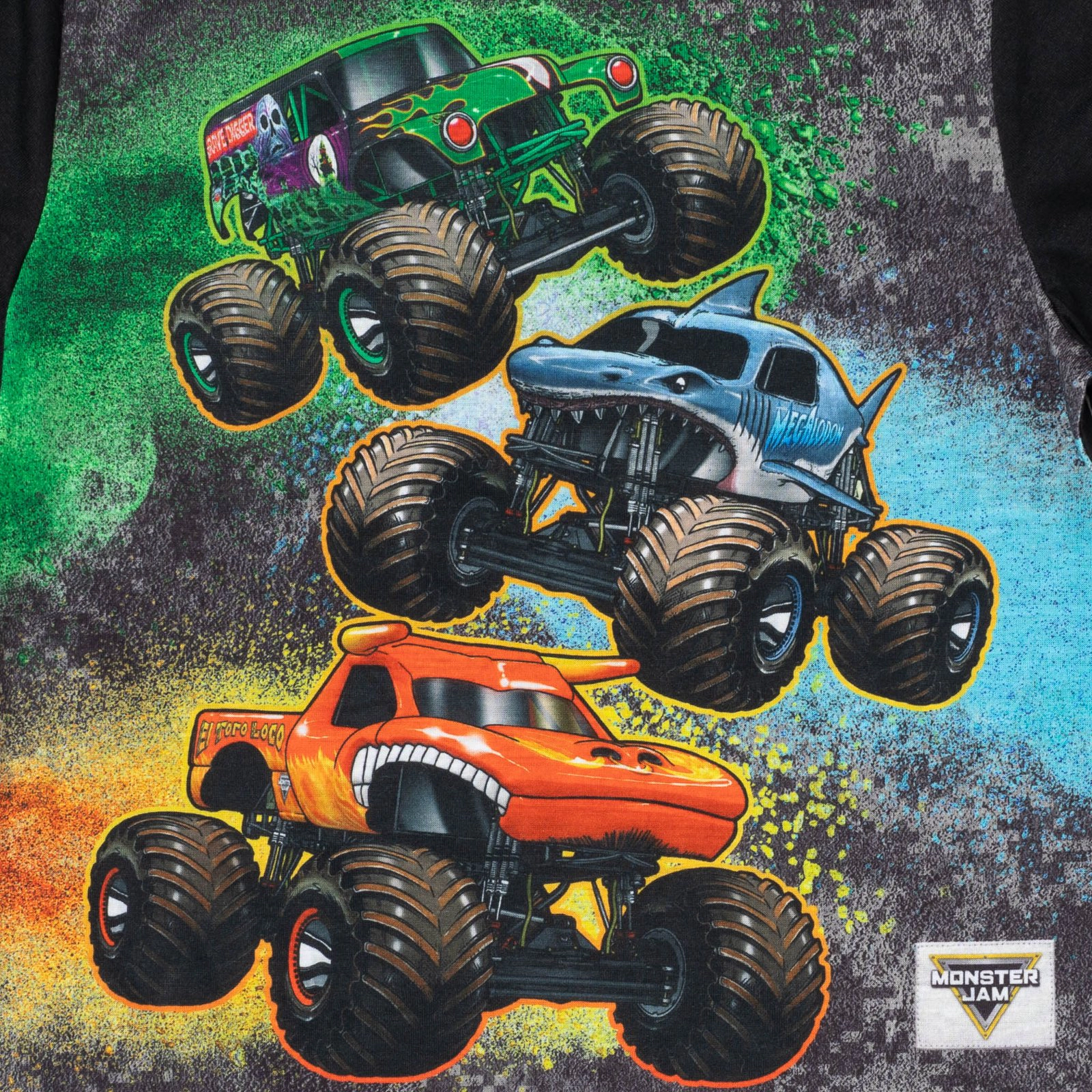 Monster Jam Boys' 2-Piece Pajama Tee and Shorts Set