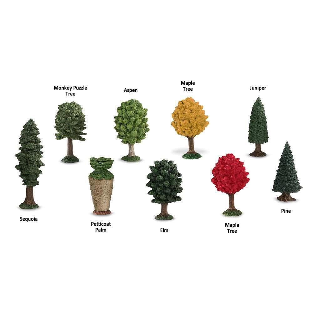 Safari Ltd. - Trees TOOB - contains 9 Mini Figurines