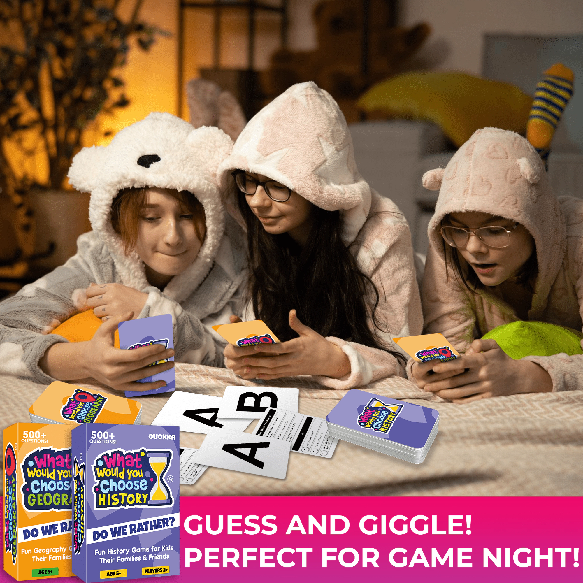 QUOKKA What Would You Choose? Trivia and Card Games for Kids & Family