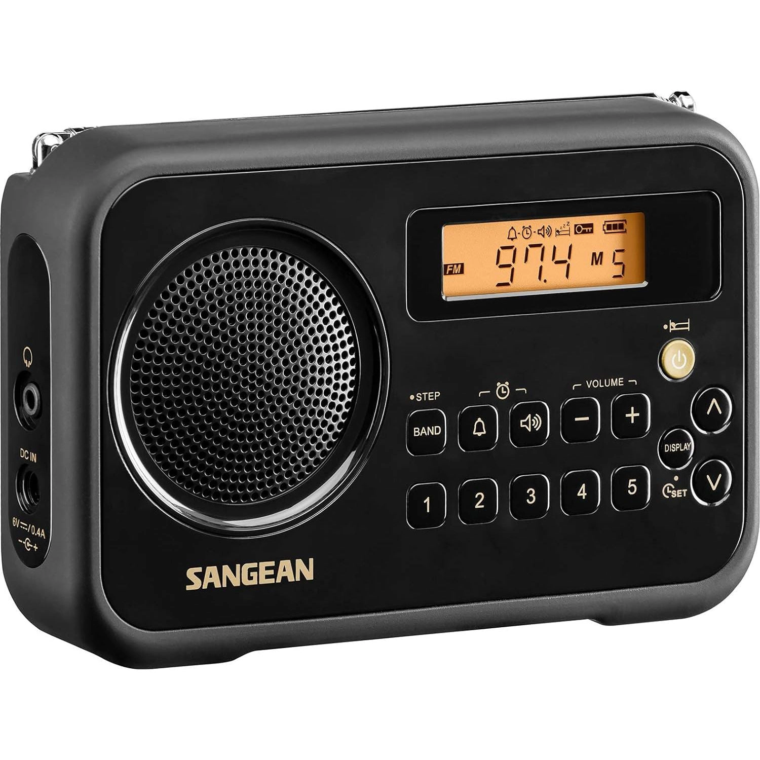 SANGEAN SG-104 Portable AM/FM Digital Clock Radio