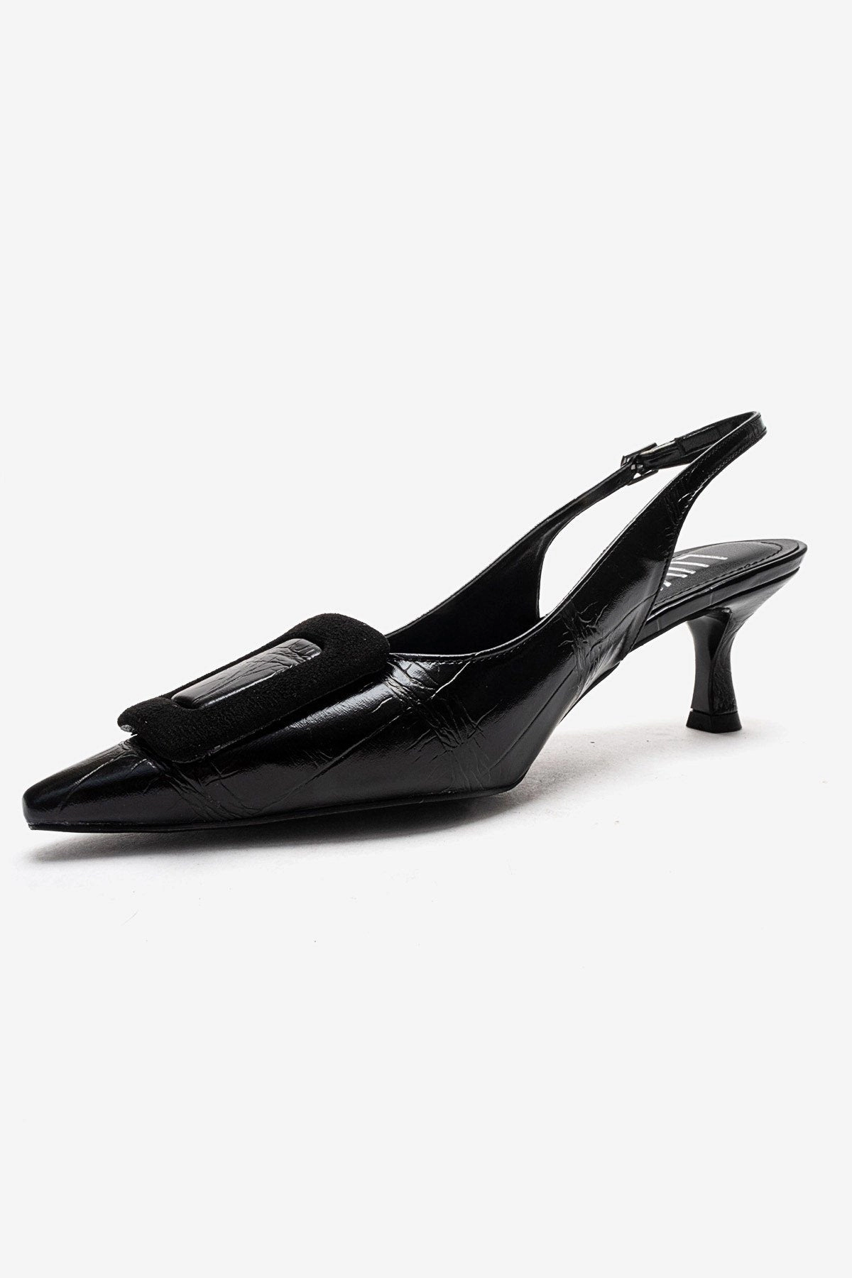 Prologue Shoes Womens Dublin Buckle Stiletto Pump