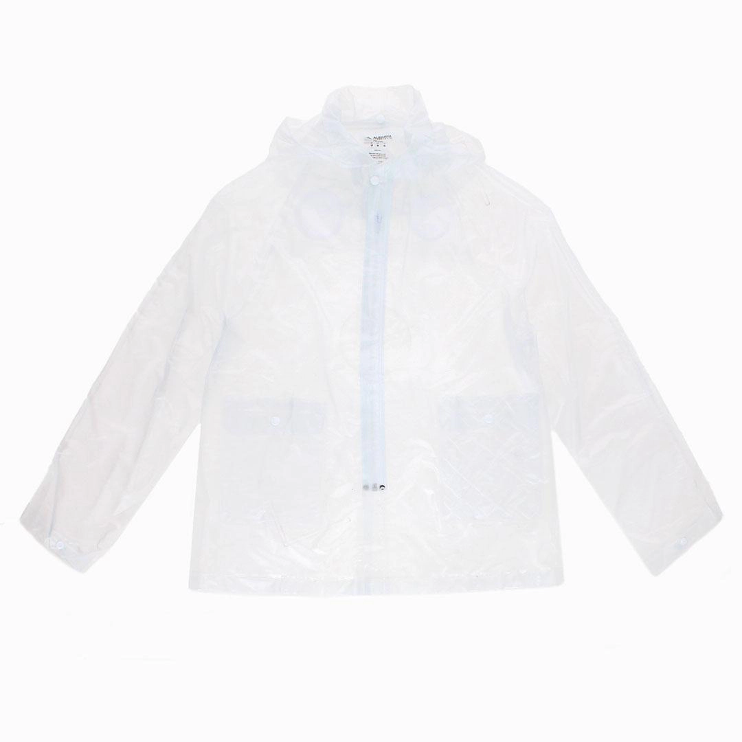 Augusta Youth Clear PVC Reusable Waterproof Rain Jacket
