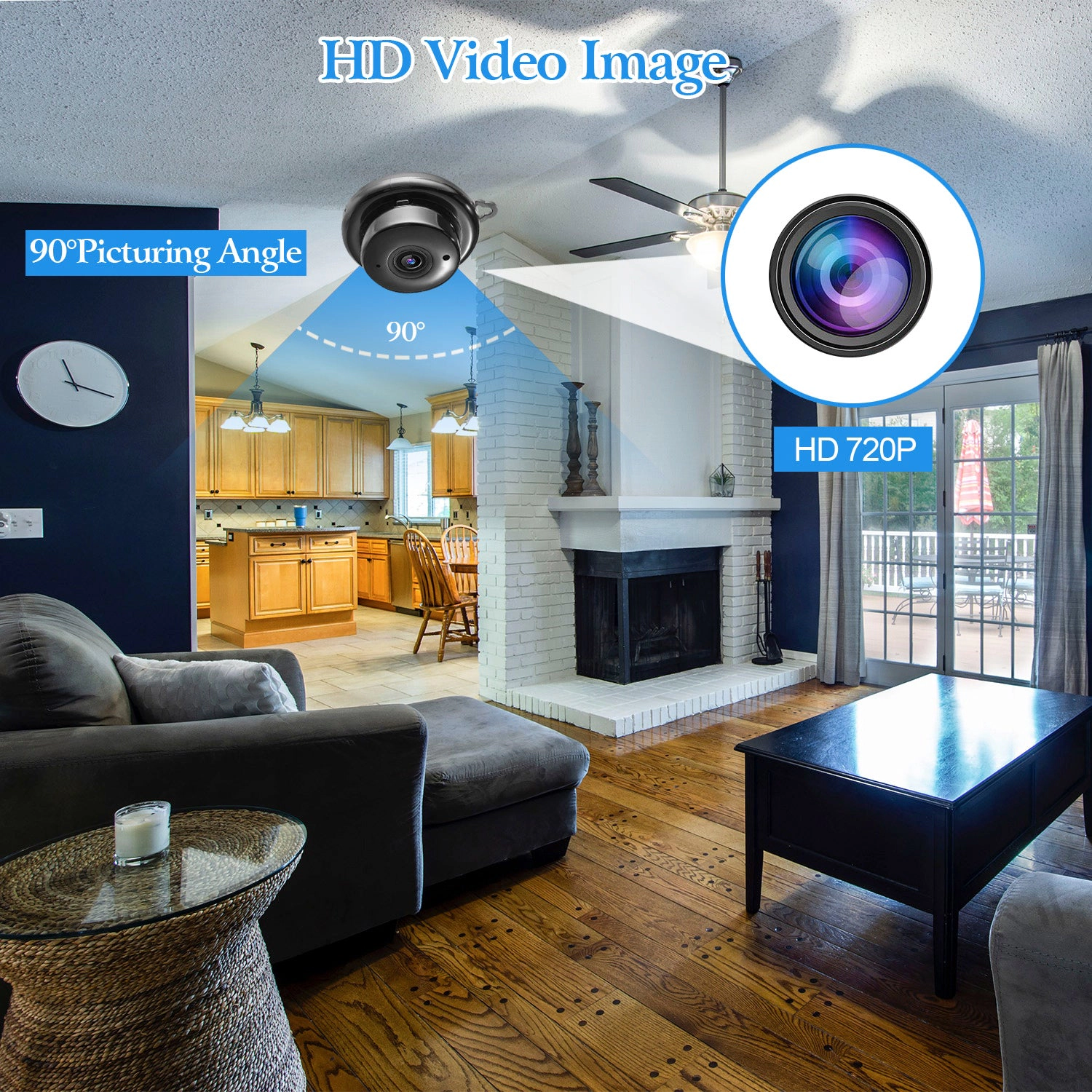 GBruno 720P WiFi IP Security Camera Night Vision