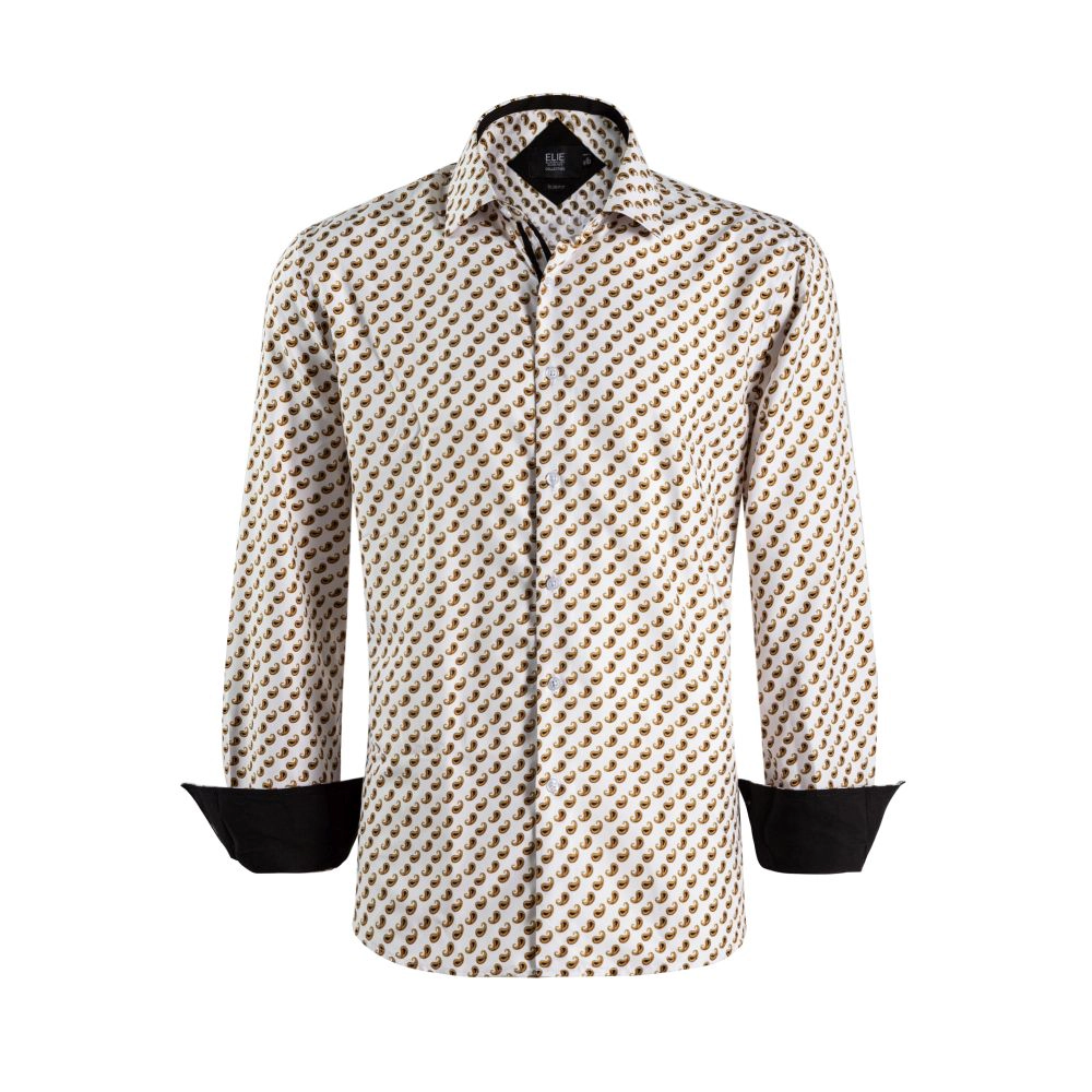 Elie Balleh Boys Slim Fit Boys' Paisley Button-Down Shirt