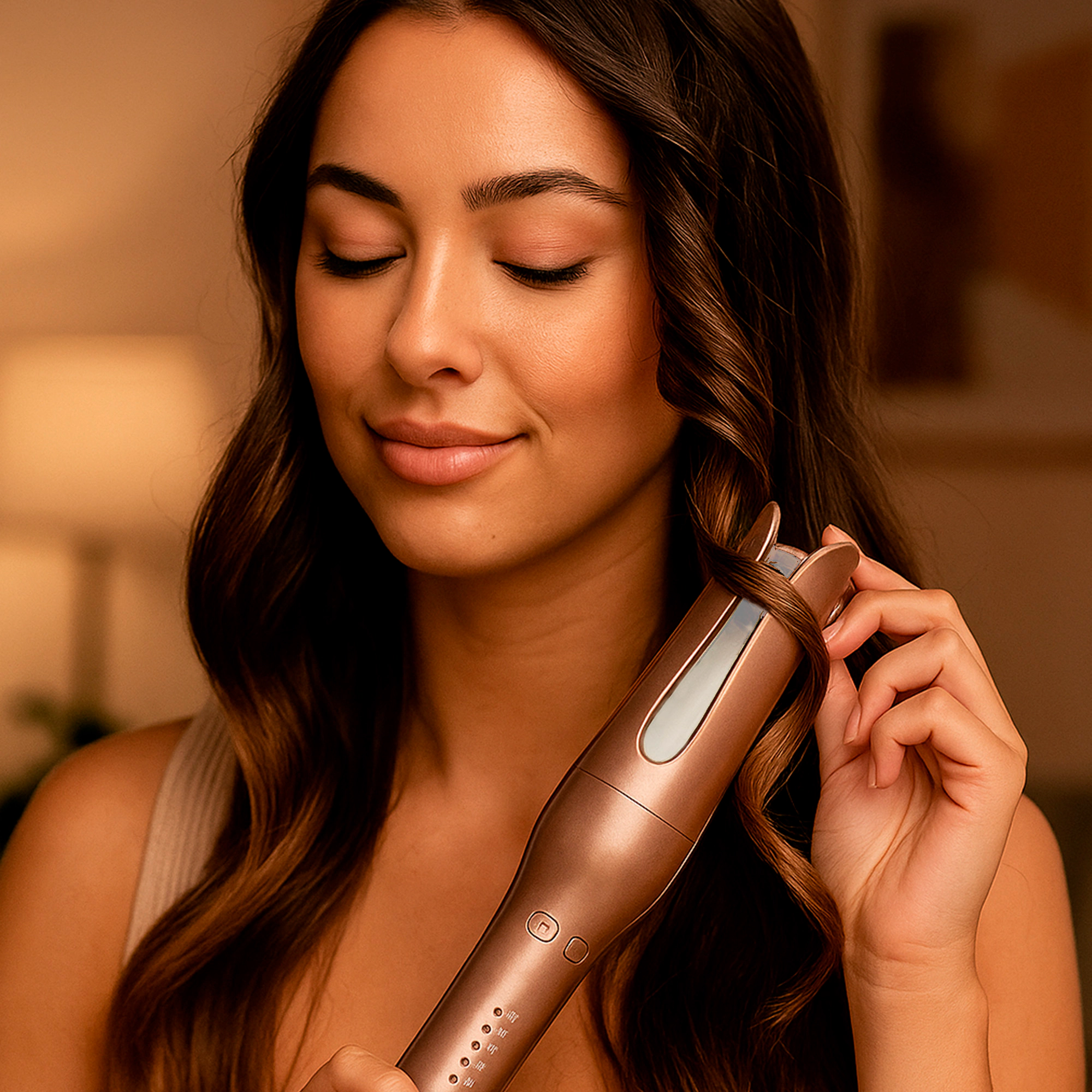 Pursonic Women's Hair Styling & Scalp Care Bundle: LED Scalp Therapy Brush + Professional Automatic Curling Iron