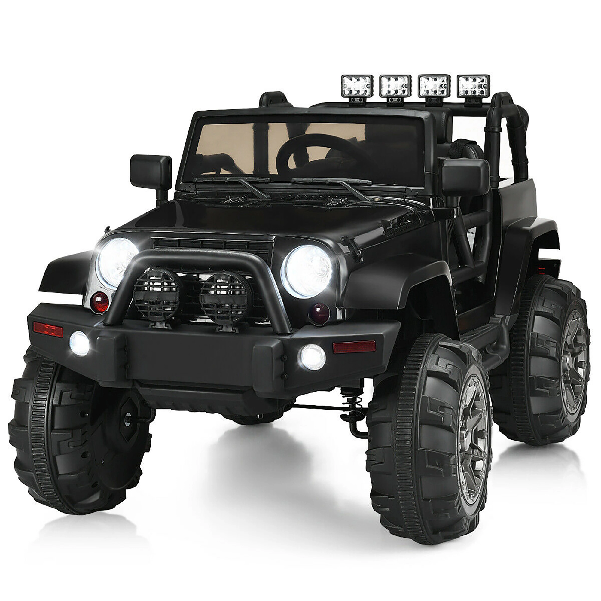 Costway 12V Kids Ride On Truck Car w/ Remote Control MP3 Music LED Lights Pink