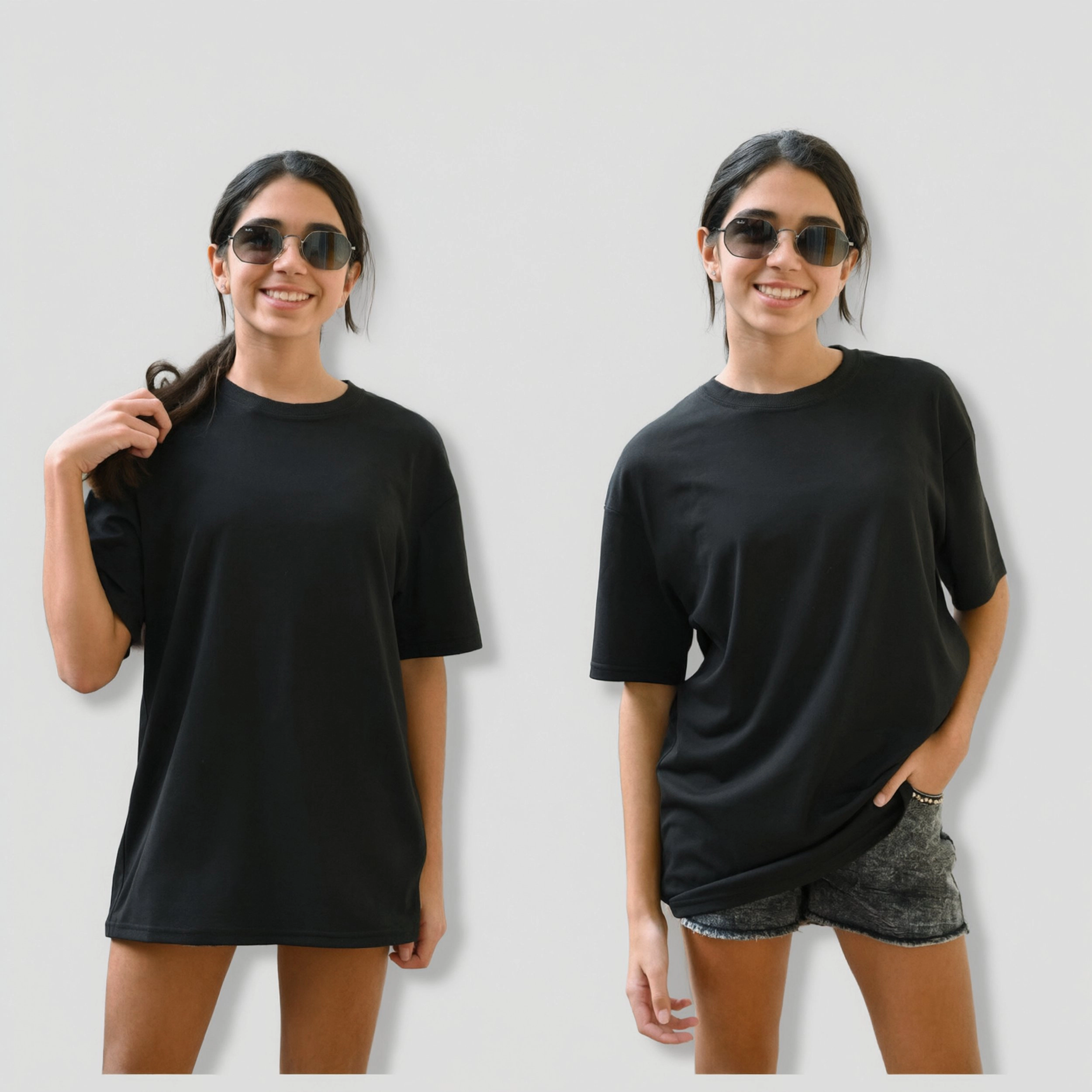 Arshiner Girl's Oversized Short Sleeve Crewneck T-Shirt