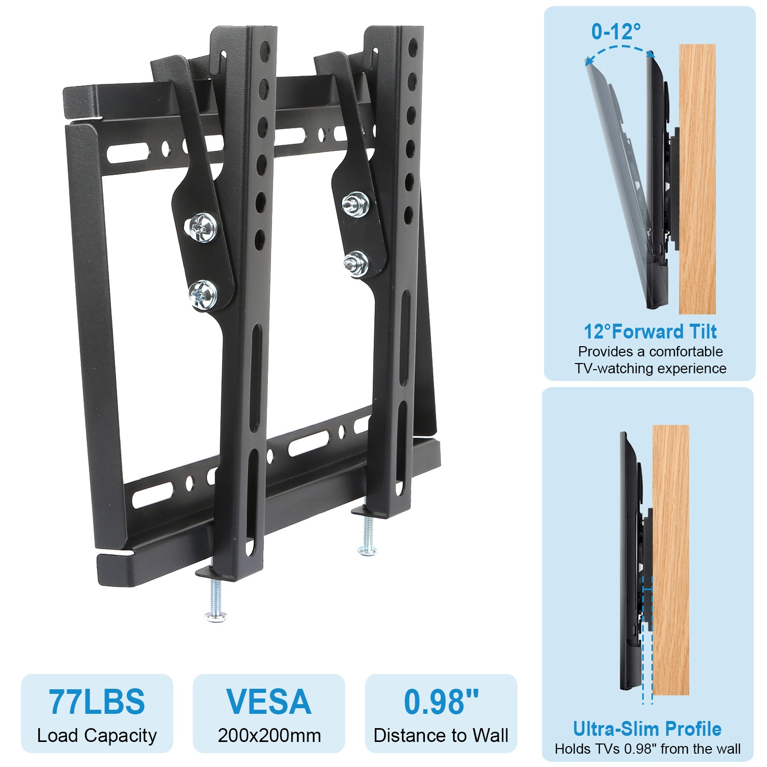 GBruno Tilting 42 Inch TV Wall Mount Bracket