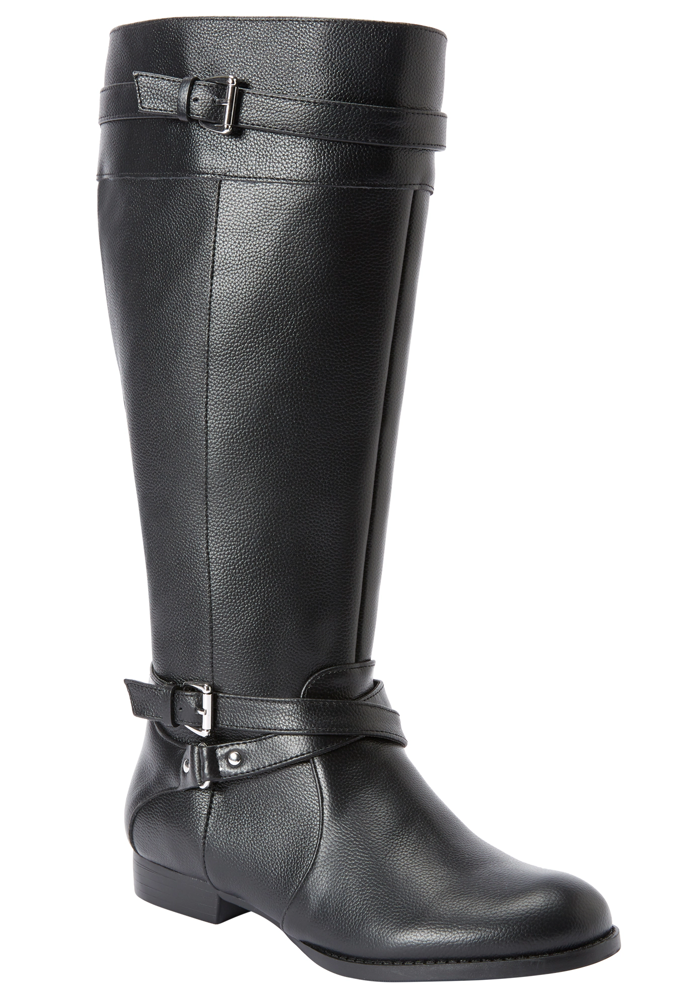 Comfortview Women's The Janis Tall Wide Calf Leather Boot