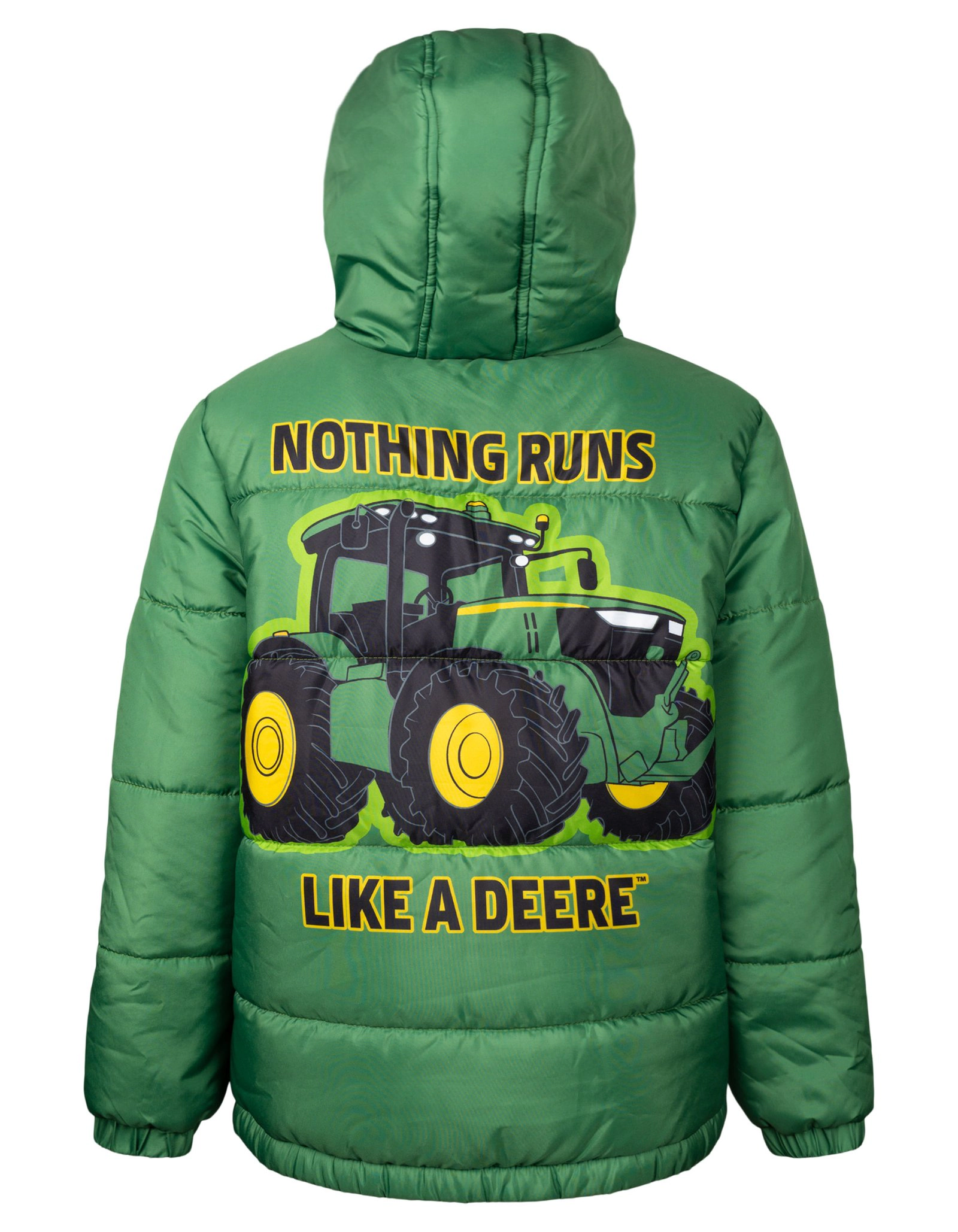 John Deere Matching Family Quilted Hooded Puffer Jacket