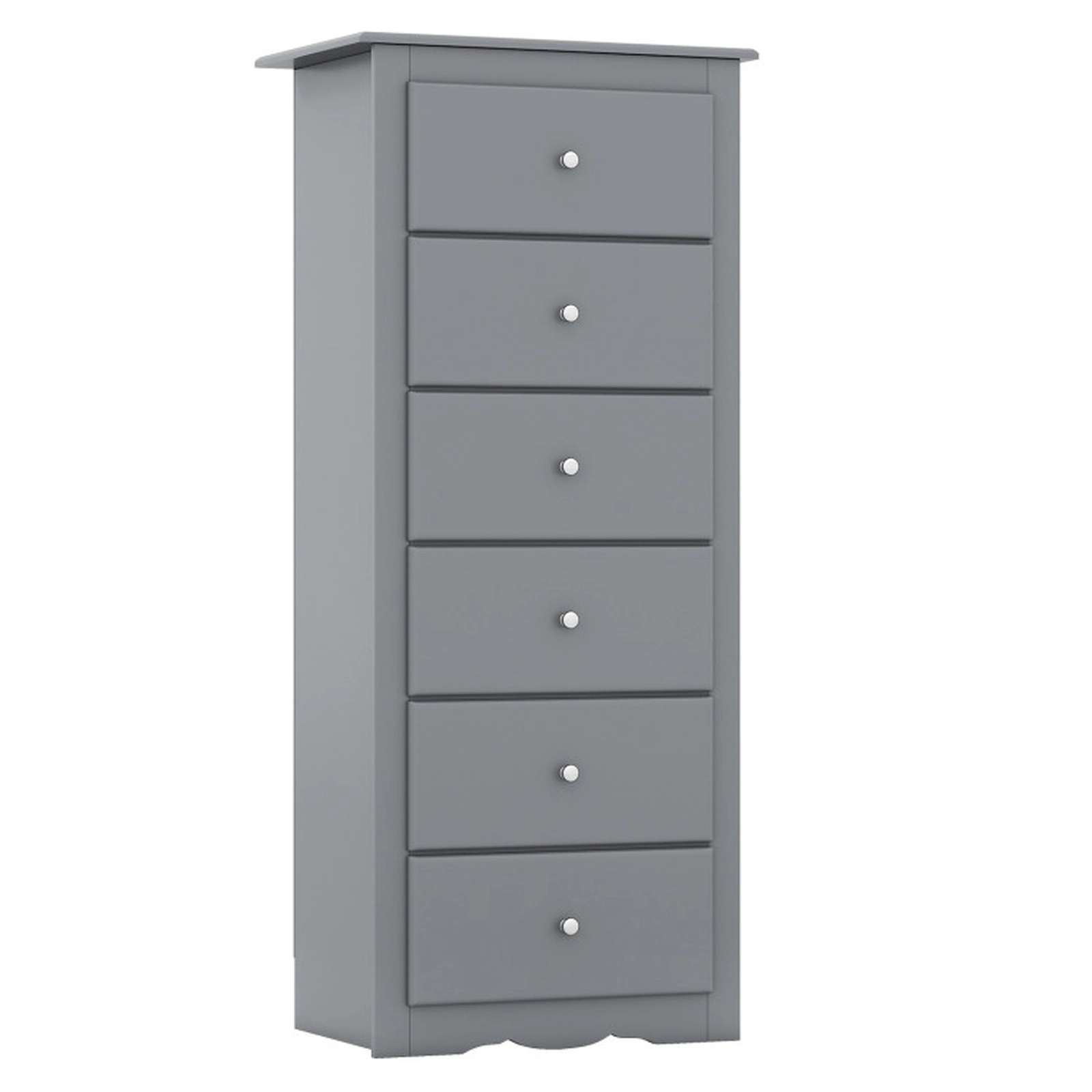 SUGIFT Bedroom Clothes Storage 6-Drawer Tall Chest Dresser