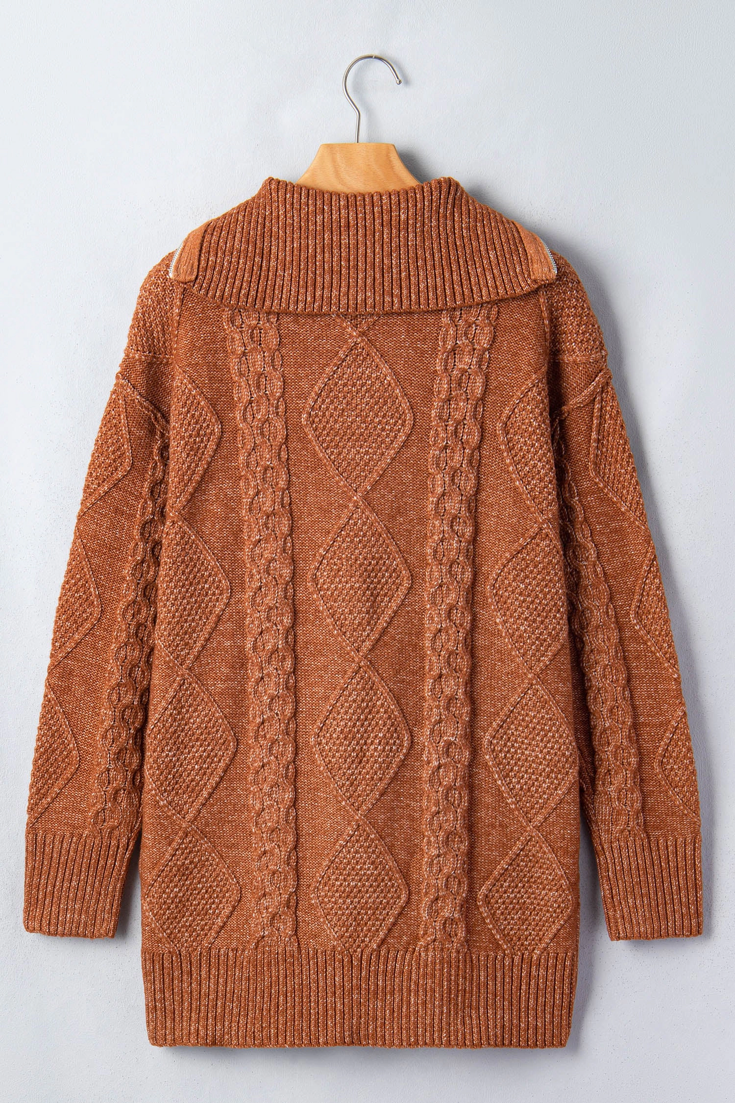 Threaded Pear Keith Knit Drop Shoulder Long Sweater
