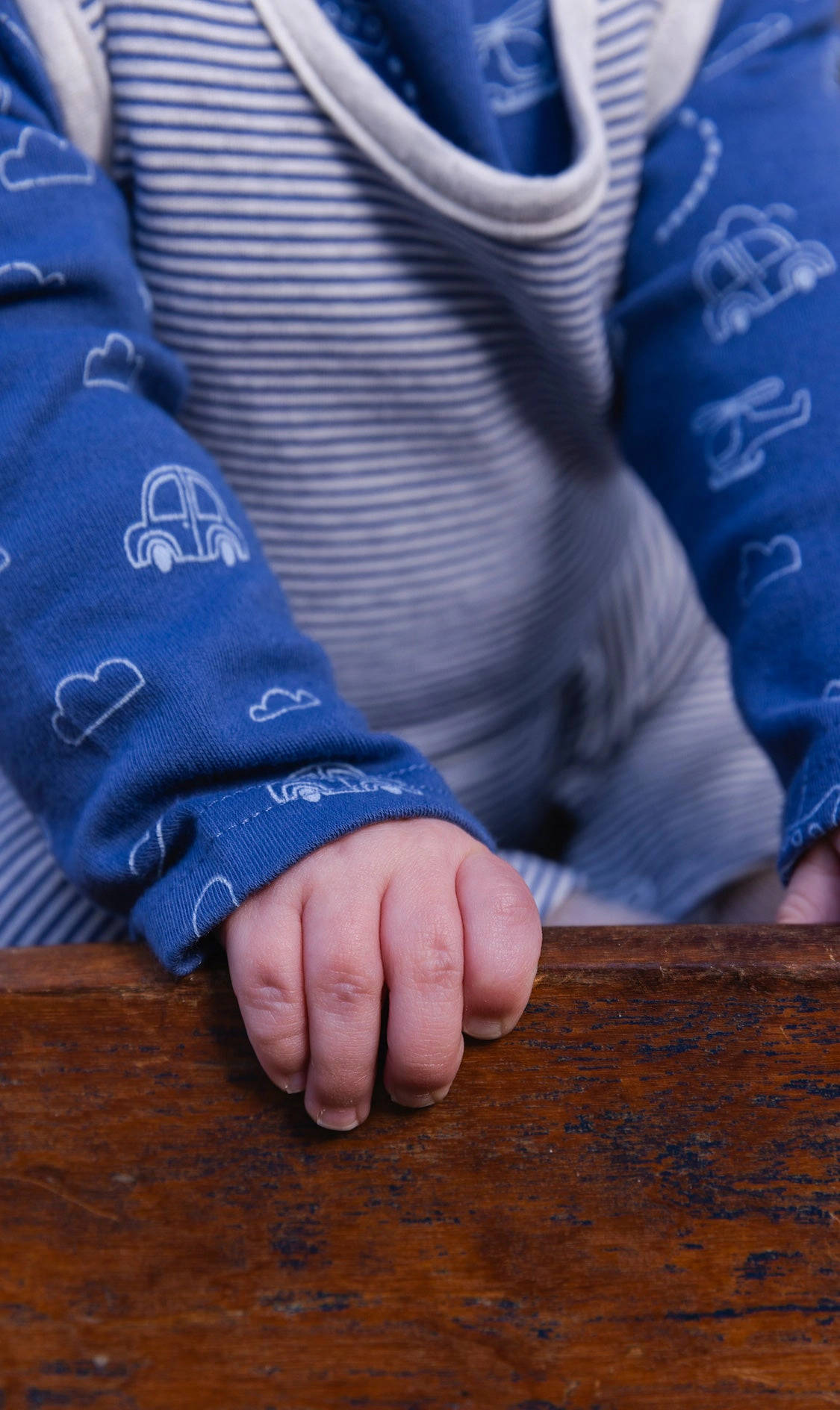 Deux par Boys Organic Cotton Onesie and Overalls Set with Transportation Print