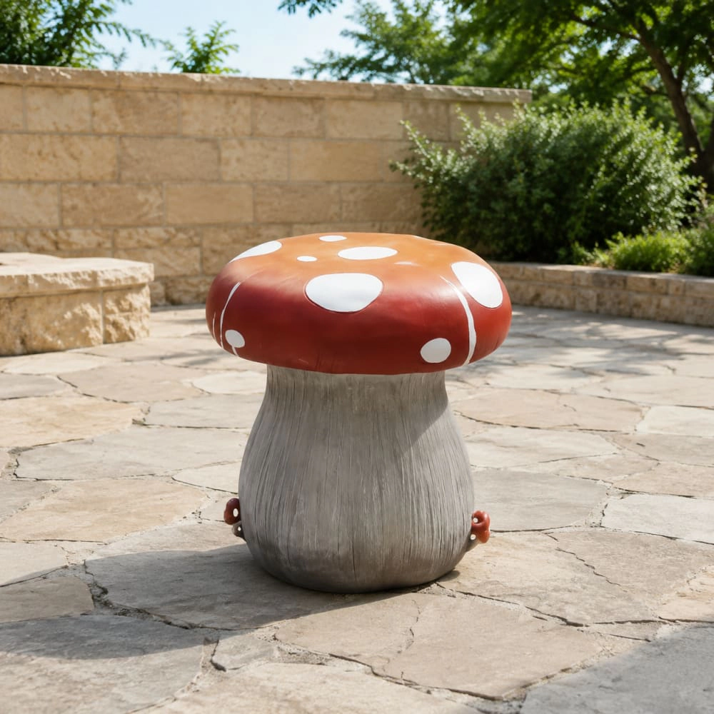 WOW PIONEER Durable Resin Patio Stool