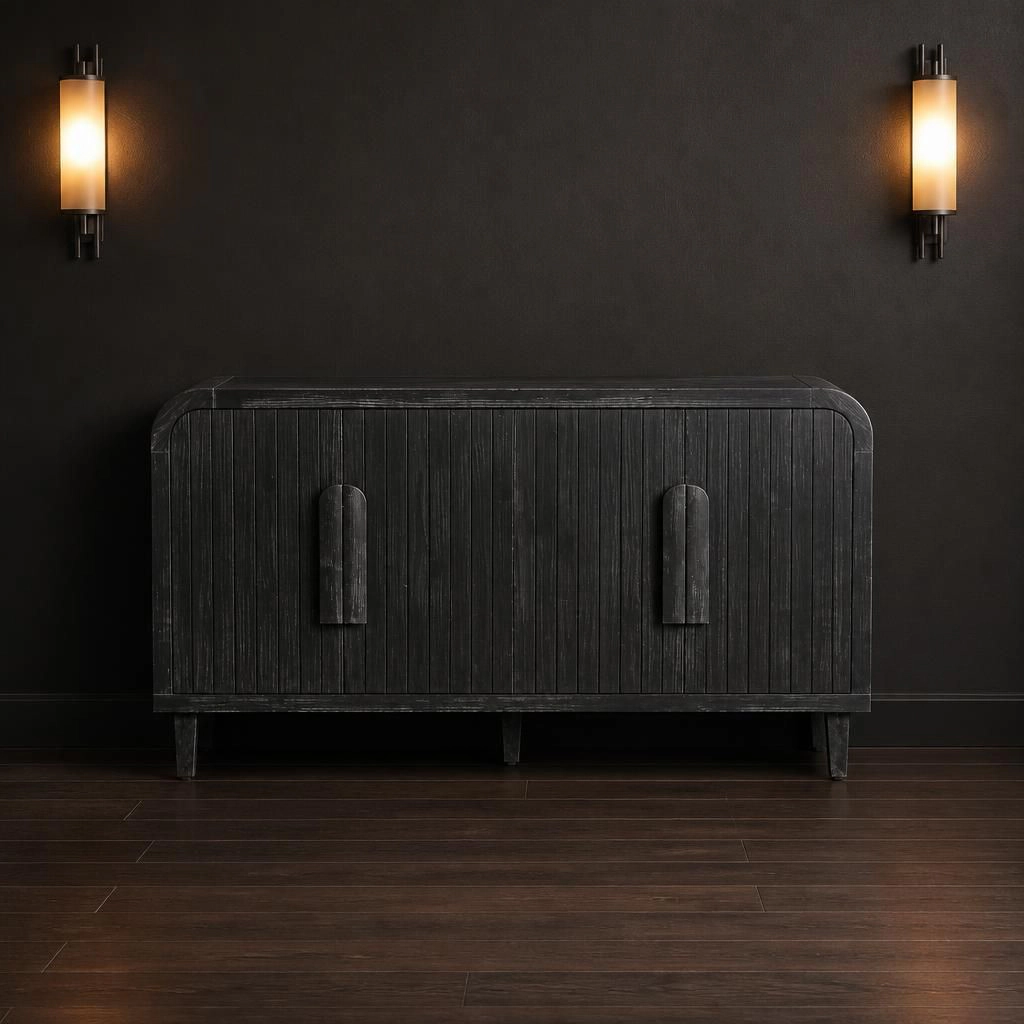 GOODSILO Solid Wood Multi-Compartment Storage Cabinet