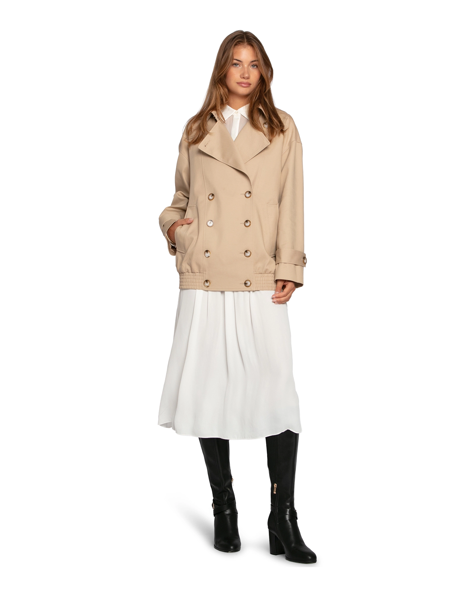 Belle & Bloom Weekend Trench Bomber Jacket