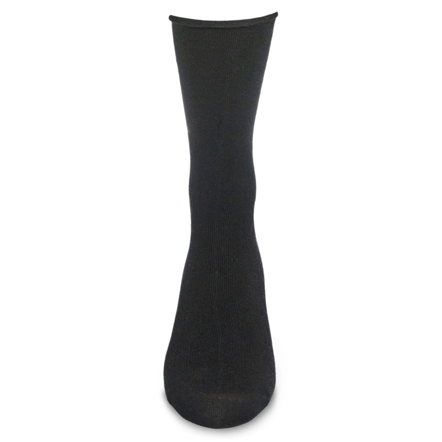 MeMoi Women's Essential Roll Cuff Bamboo Blend Crew Socks