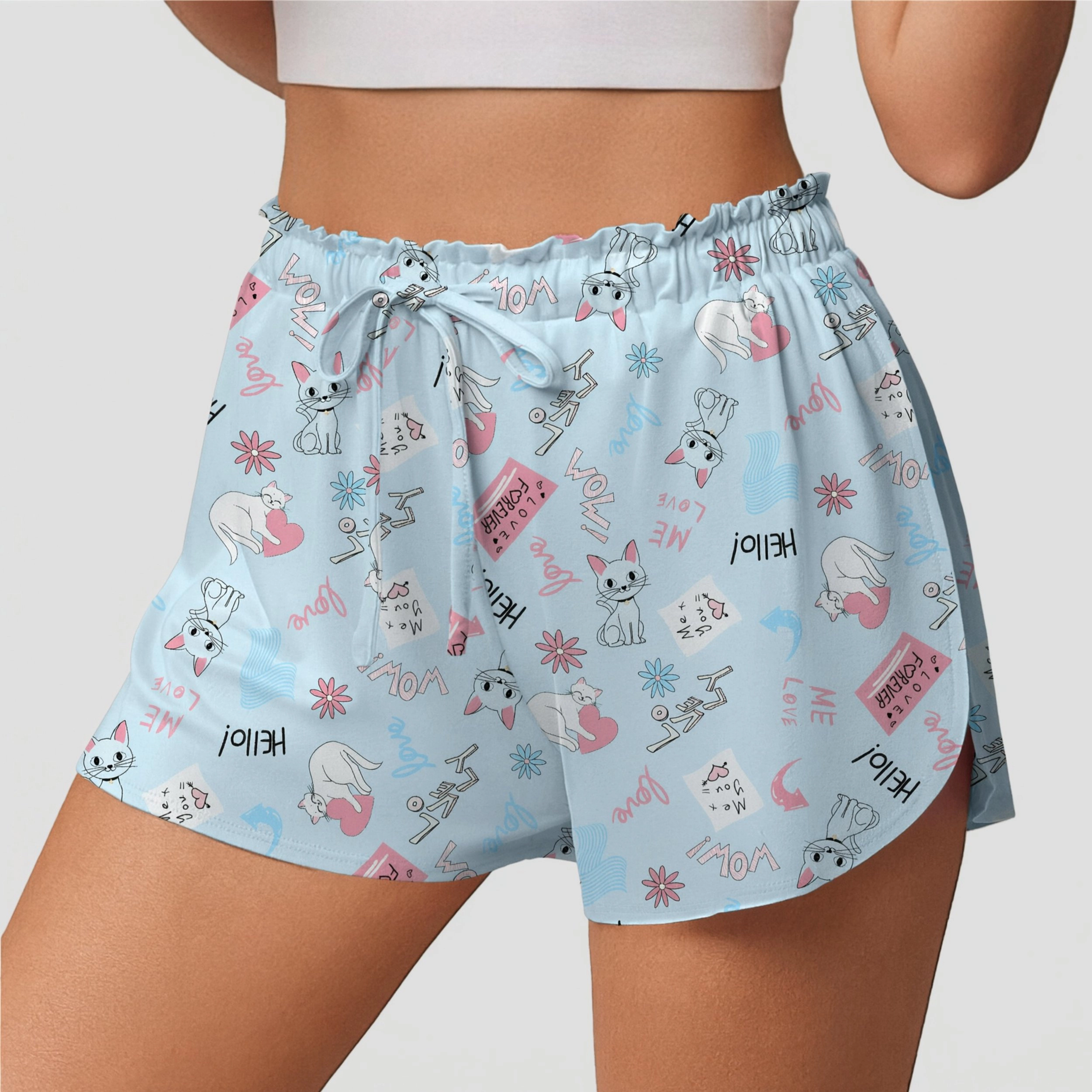 Ekouaer Womens Pajama Shorts Soft Sleep Casual Pj Short Comfy Summer Drawstring