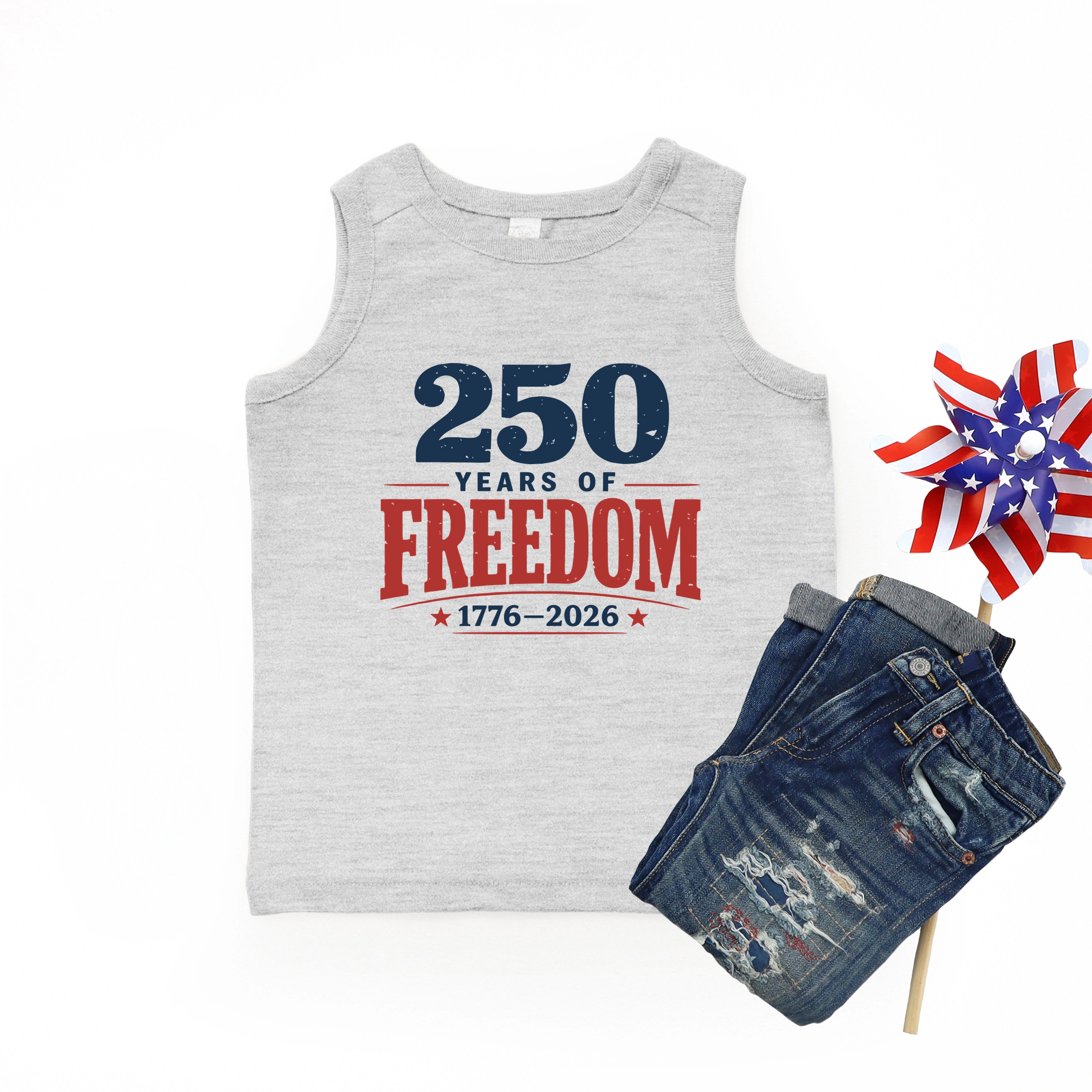 The Juniper Shop - 250 Years of Freedom Block Youth Tank Top