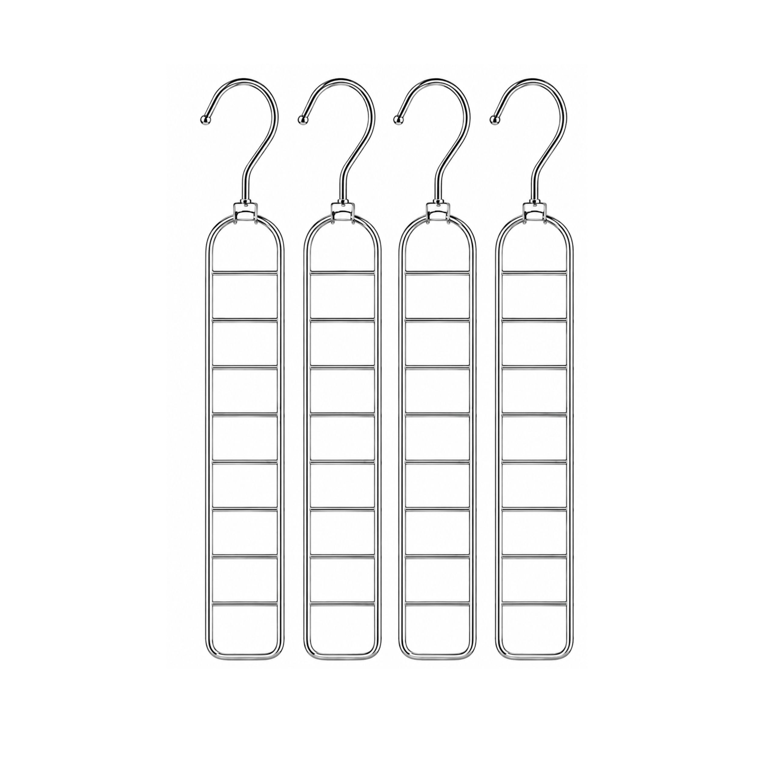 Stock Preferred Pack of 4 36 Hole Heavy Duty Cascading Space Saving Closet Hangers