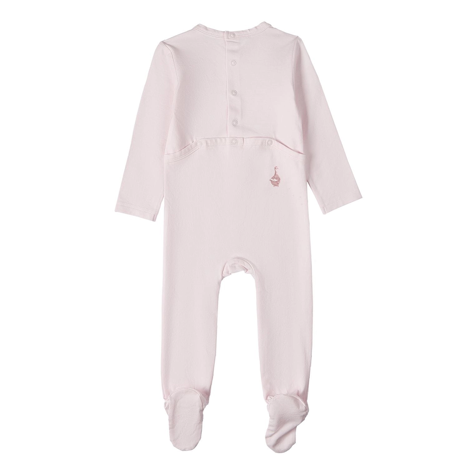 MeMoi Baby And Toddler Girls "Girl Her Waddling Ducks" Cotton Rich Footie