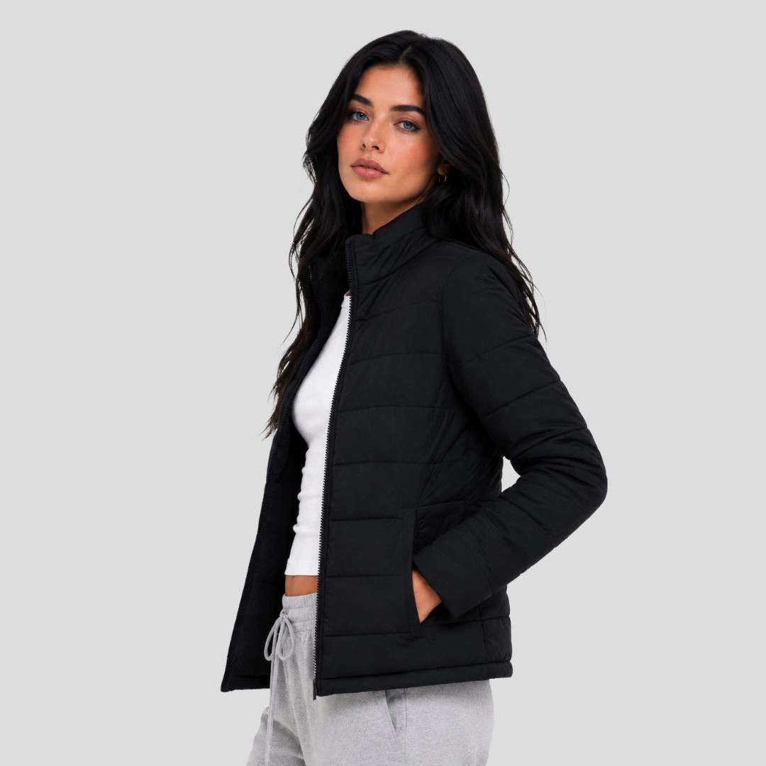 Artyska Women's Lightweight Quilted Stand Collar Puffer Jacket