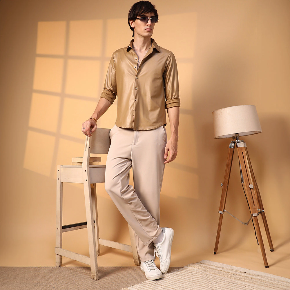 Solid Suede Shirt