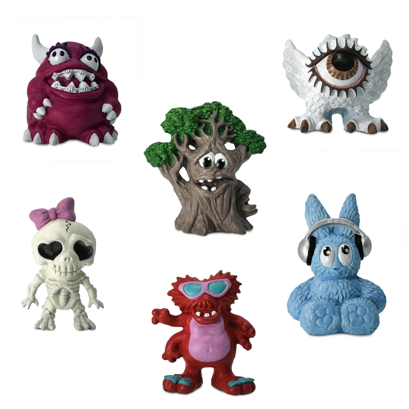 Safari Ltd. - Mini Friendly Monsters Designer TOOB - contains 6 Mini Figurines