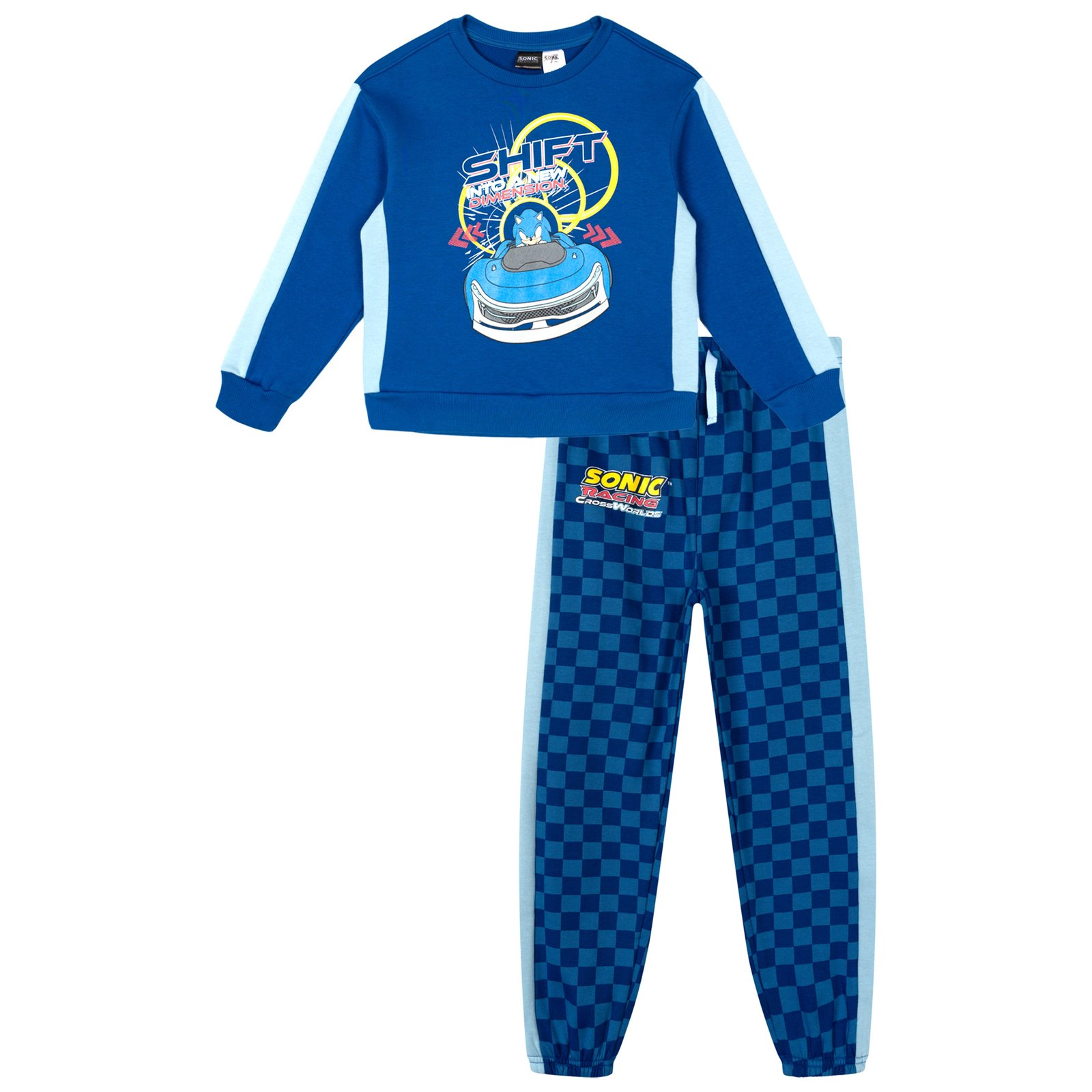SEGA Sonic the Hedgehog Boys' Racing Fleece Sweatshirt and Pants Set