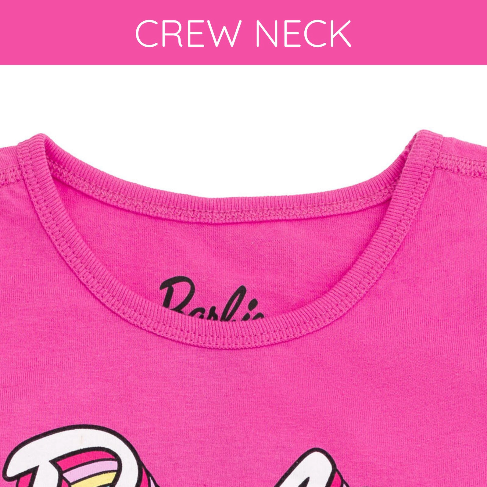 Barbie Girls' Sensory Friendly 2-Pack T-Shirts