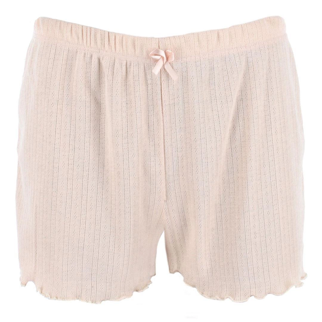 Love to Sleep Ladies Pointelle 2 Piece Pajama Short Set