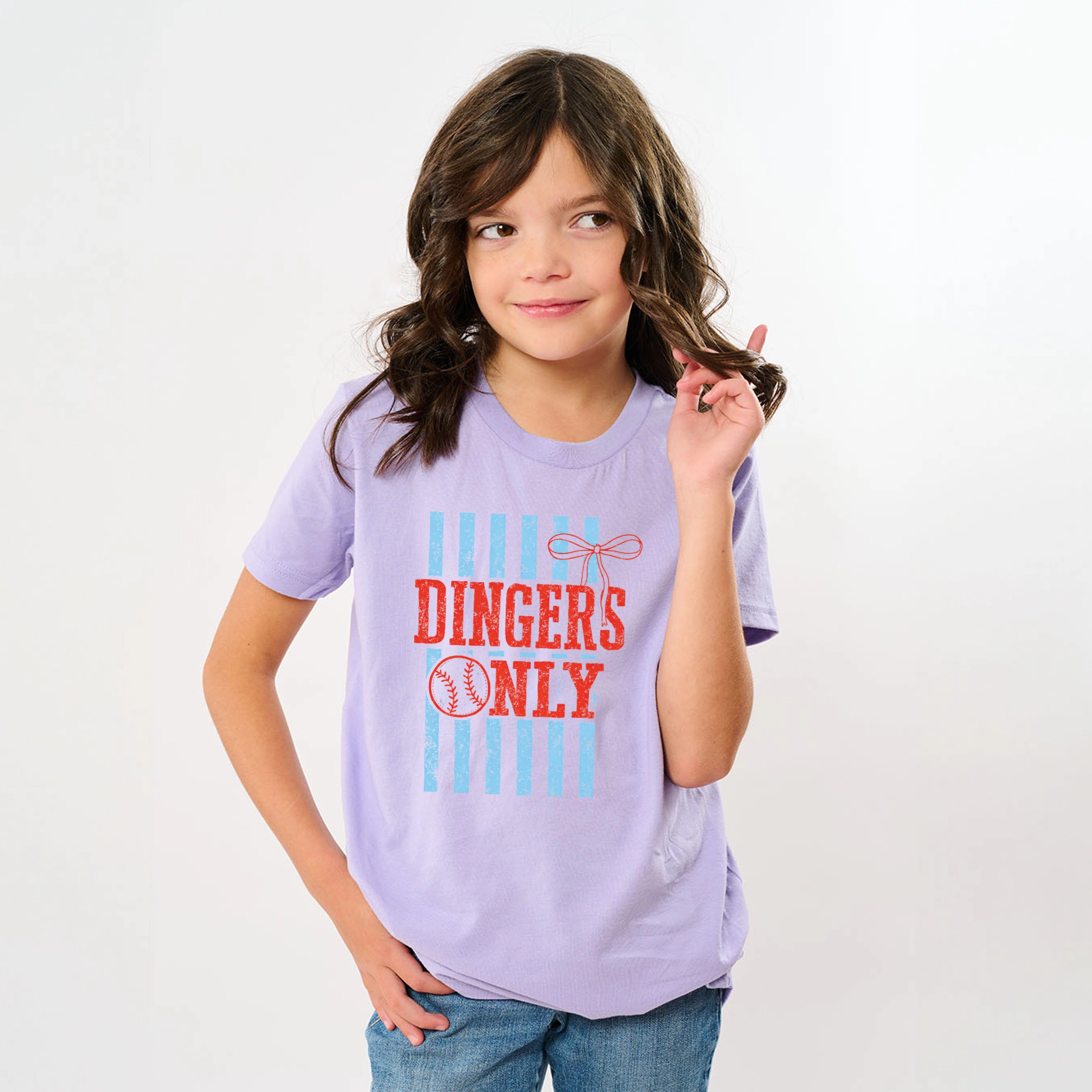 The Juniper Shop - Dingers Only Stripes Youth Short Sleeve Graphic T-Shirt