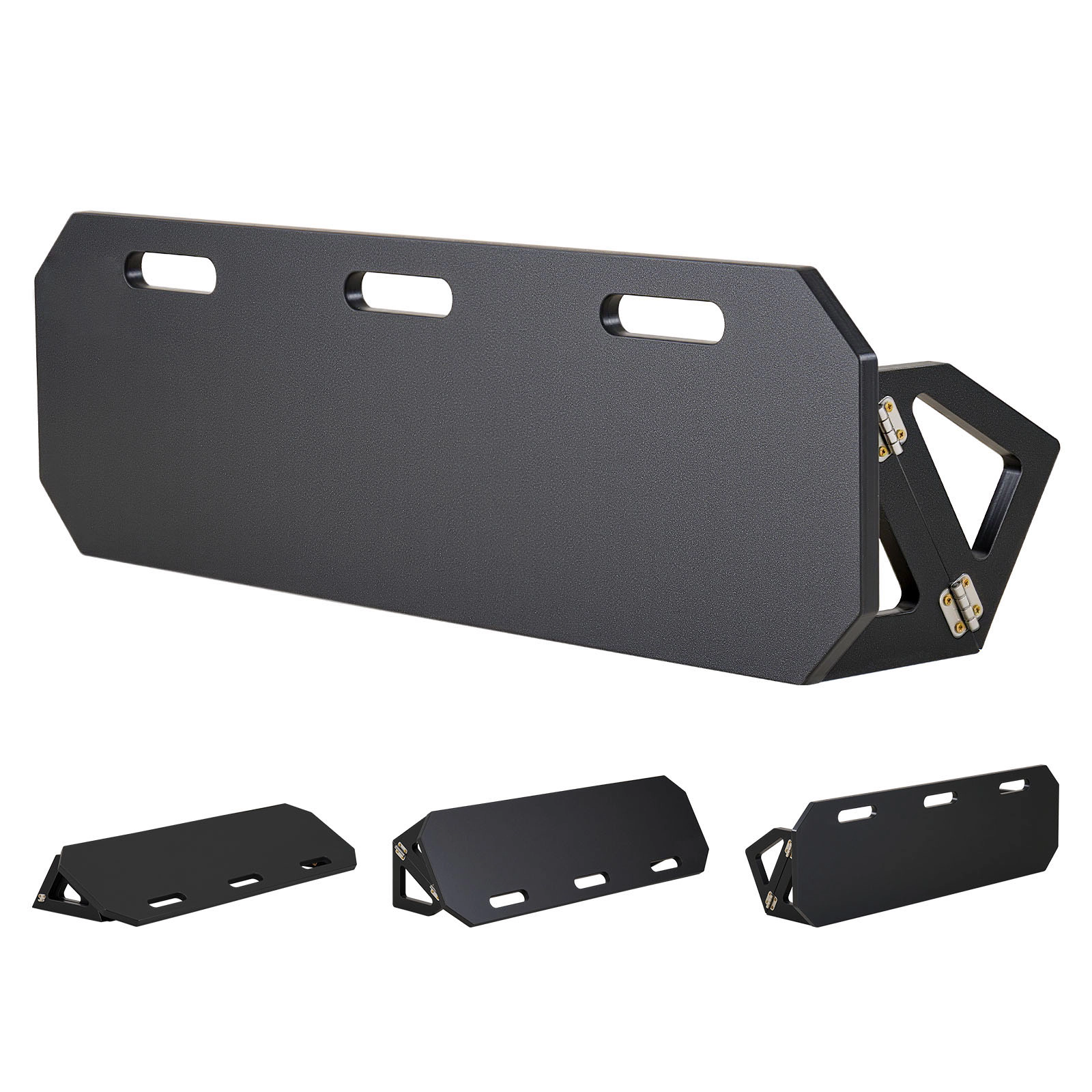 HONGGE Soccer Rebounder Board Portable Soccer Wall with 2 Angles Rebound Foldable HDPE Kickback Rebound Board Soccer