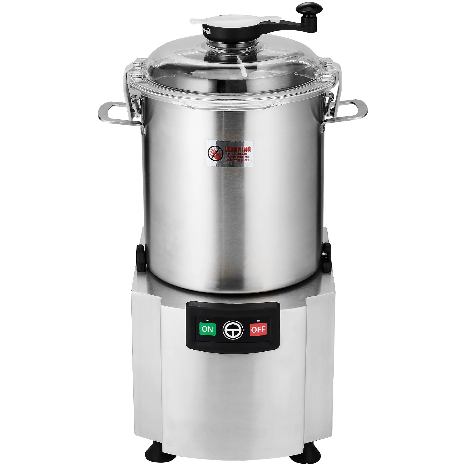 HONGGE 19-Quart Commercial Food Processor & Vegetable Chopper, 1500W Stainless Steel with S-Curve Blade