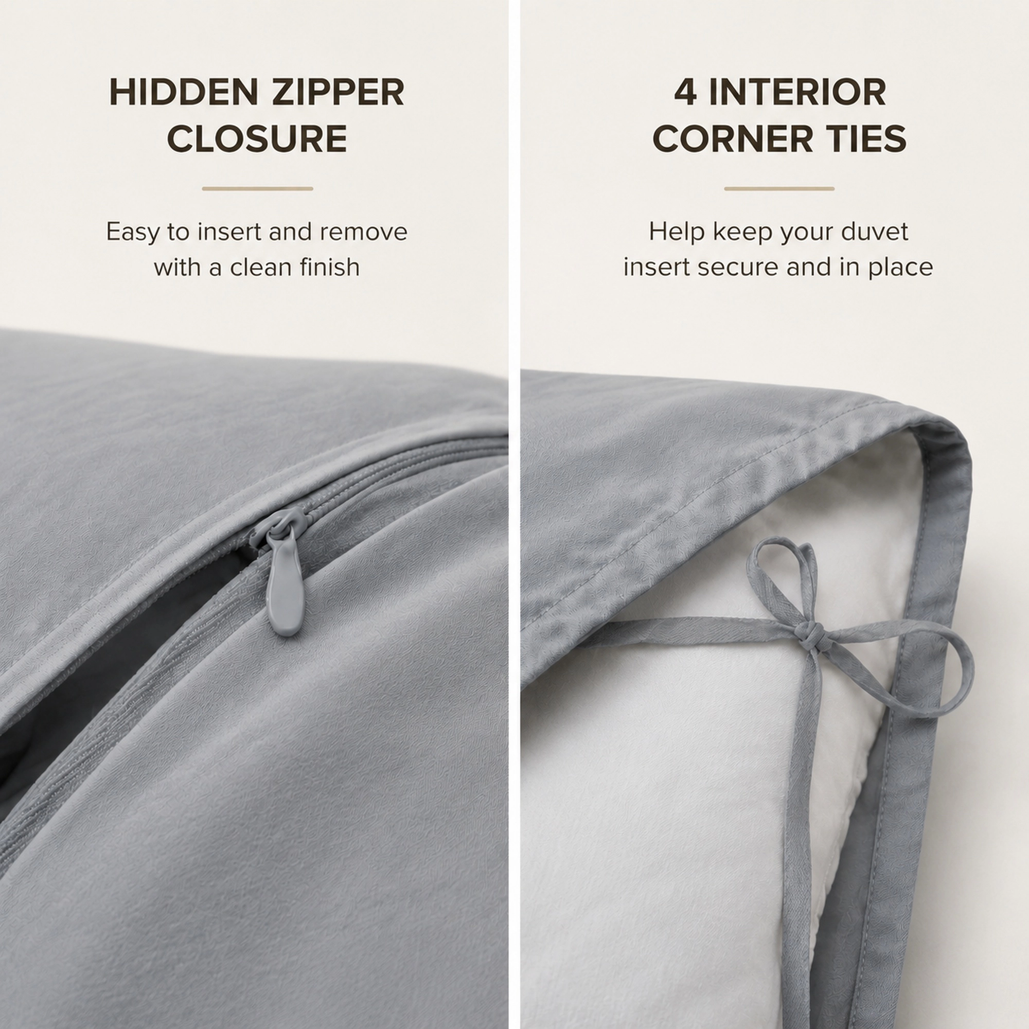 PEACENEST 100% Cotton Duvet Cover Set, Soft Breathable Lightweight Bedding Set
