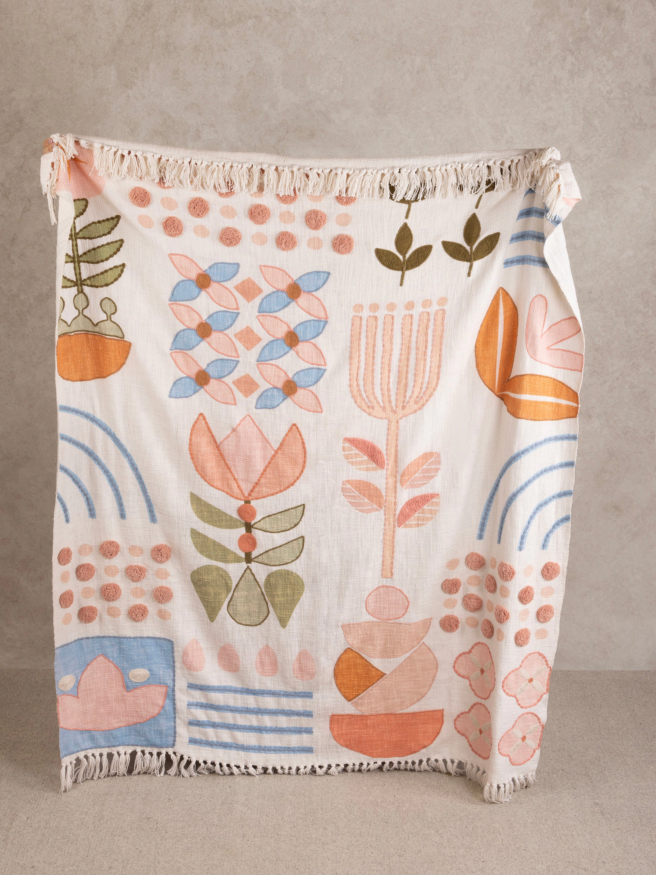 GAURI KOHLI Joel Throw Blanket 50"x60"