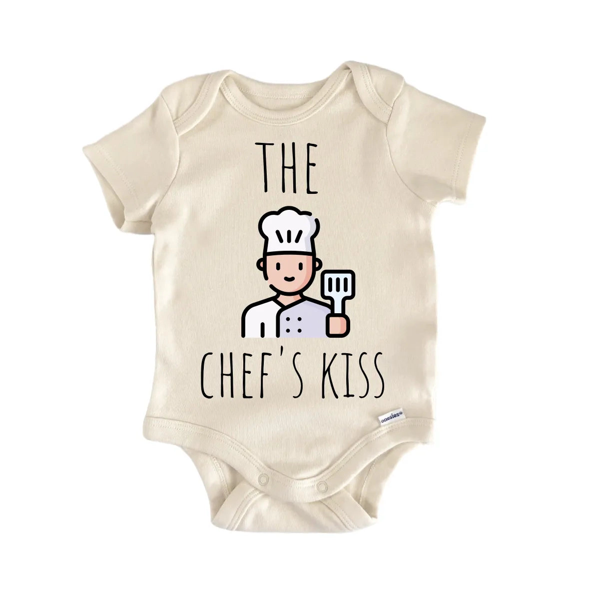 NOFO VIBES Unisex Chef Cooking Kiss Newborn Baby Bodysuit