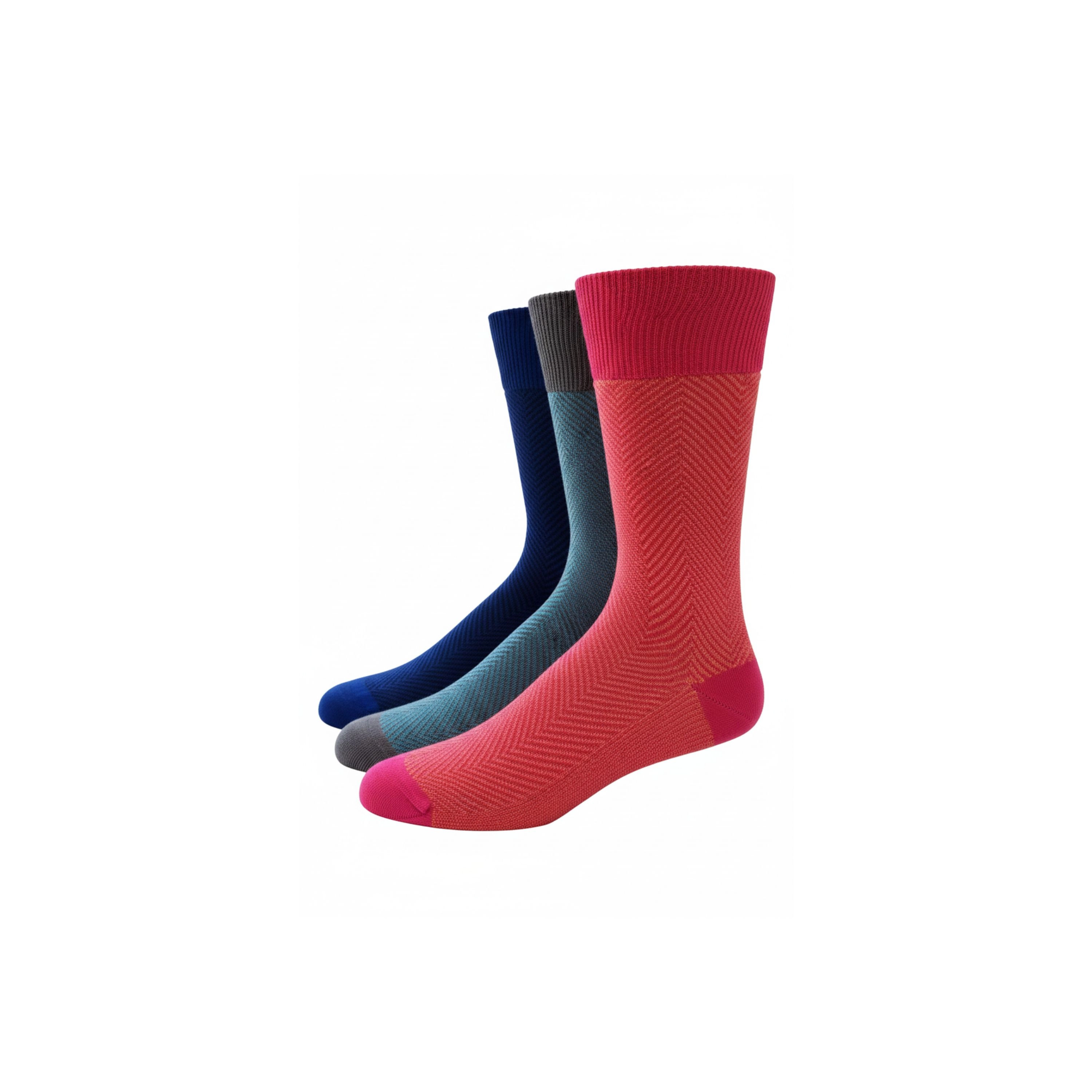 Wear Sierra Men's Crew Dress Socks, Combed Cotton, Seamless Toe Socks