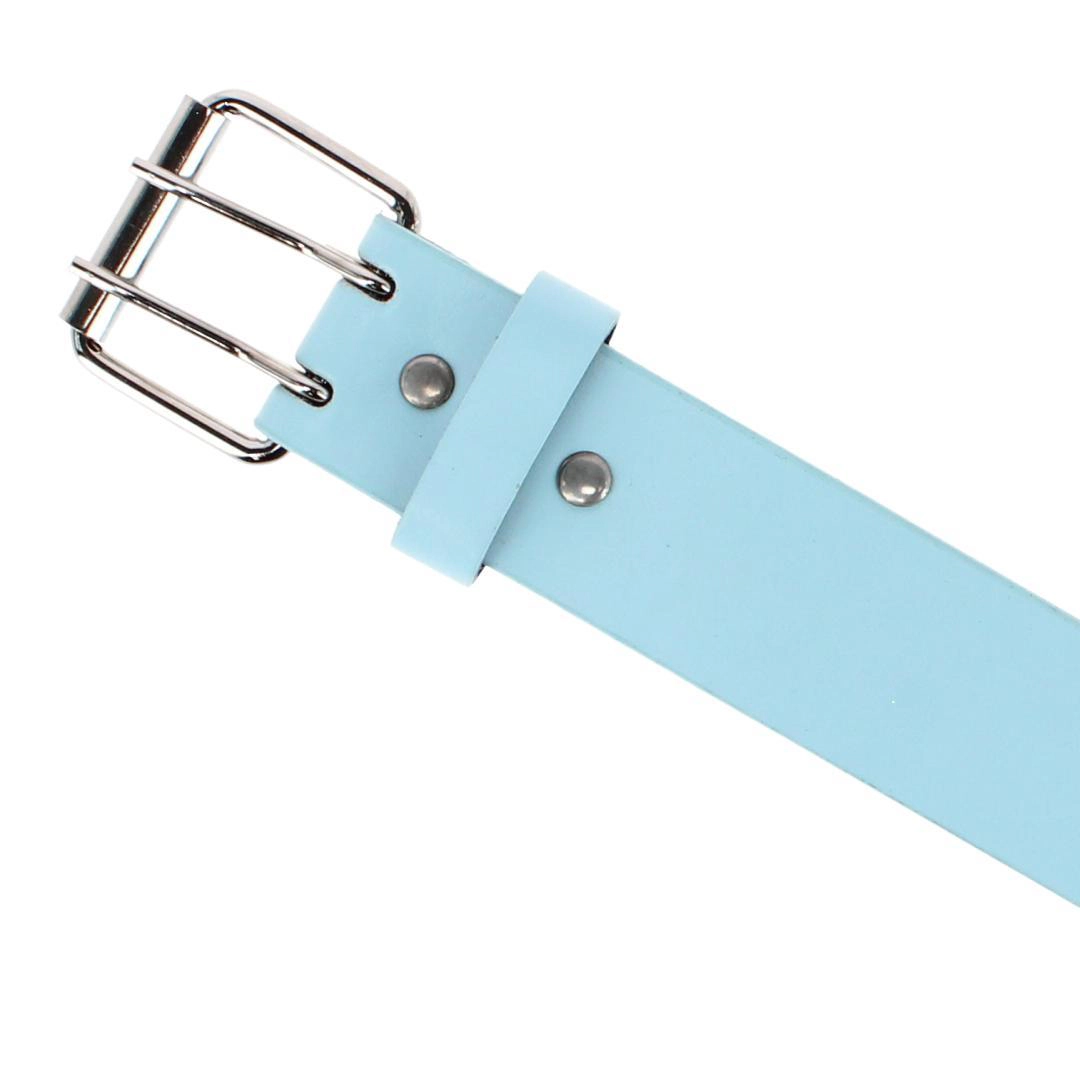 CTM Girl's Double Grommet Casual Belt with Roller Buckle