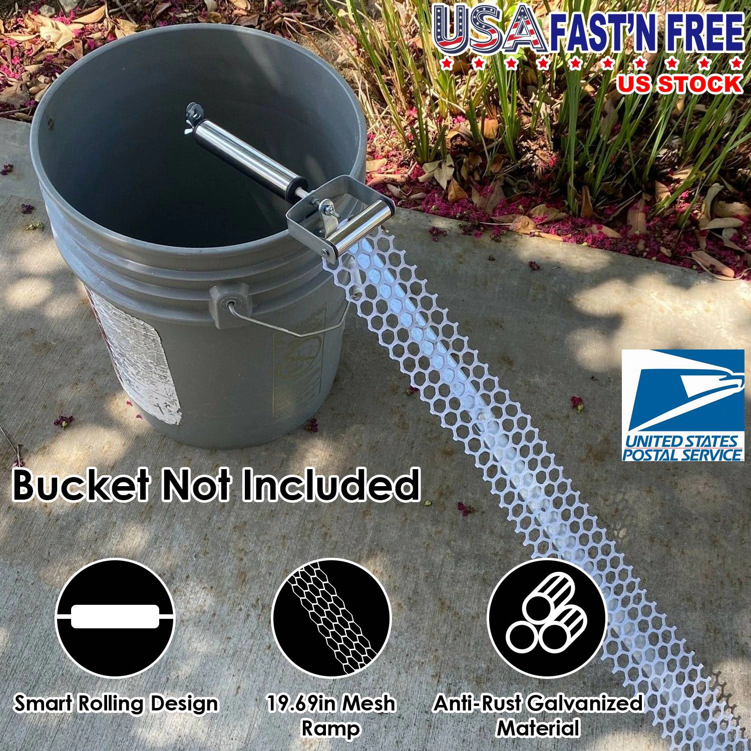 GBruno Rolling Mouse Trap With 19.69in Mesh Ramp
