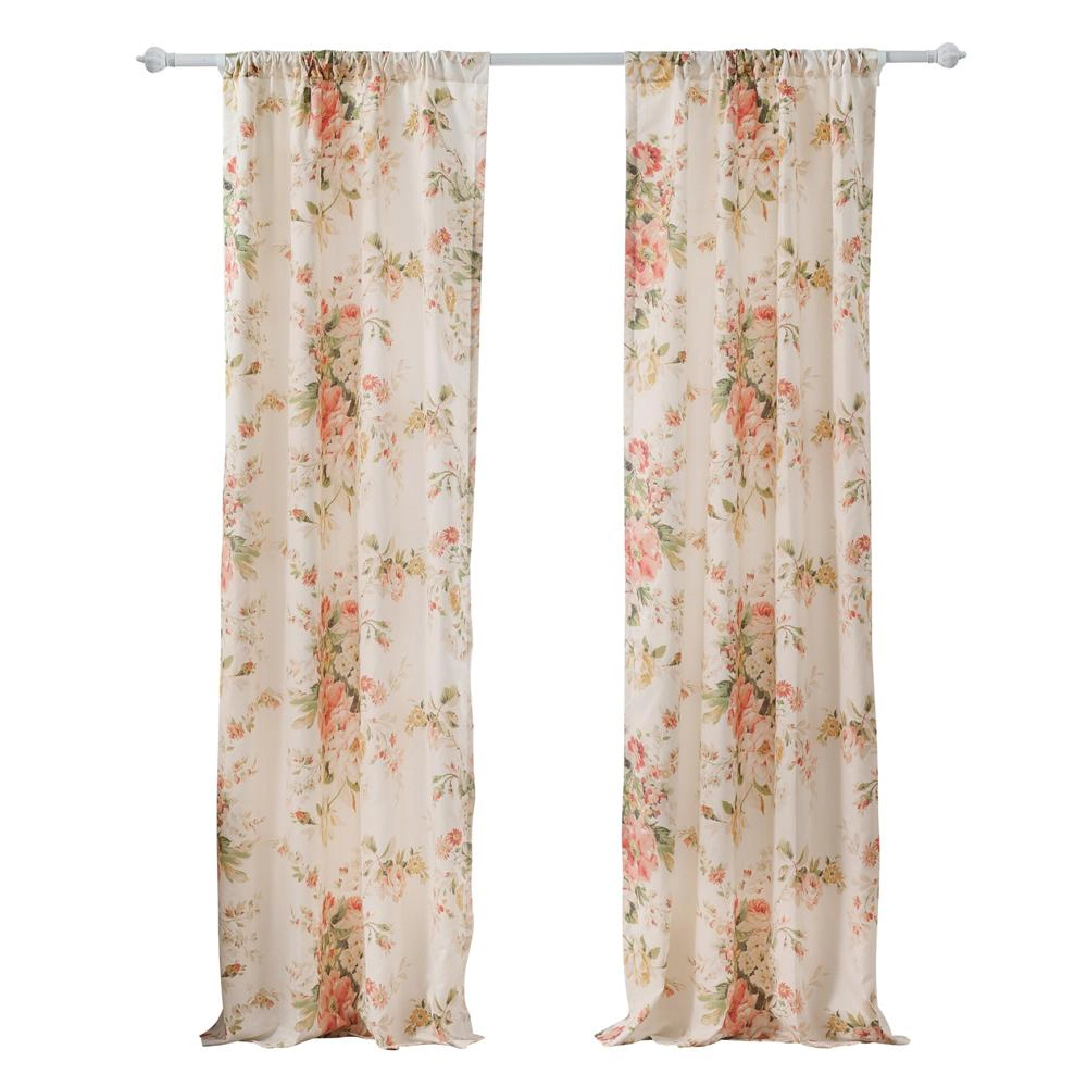 Greenland Home Fashions Grace Embrace Beauty Luxurious Modern Window Treatment Panel Pair Window Panel 42"x84" Buttercup