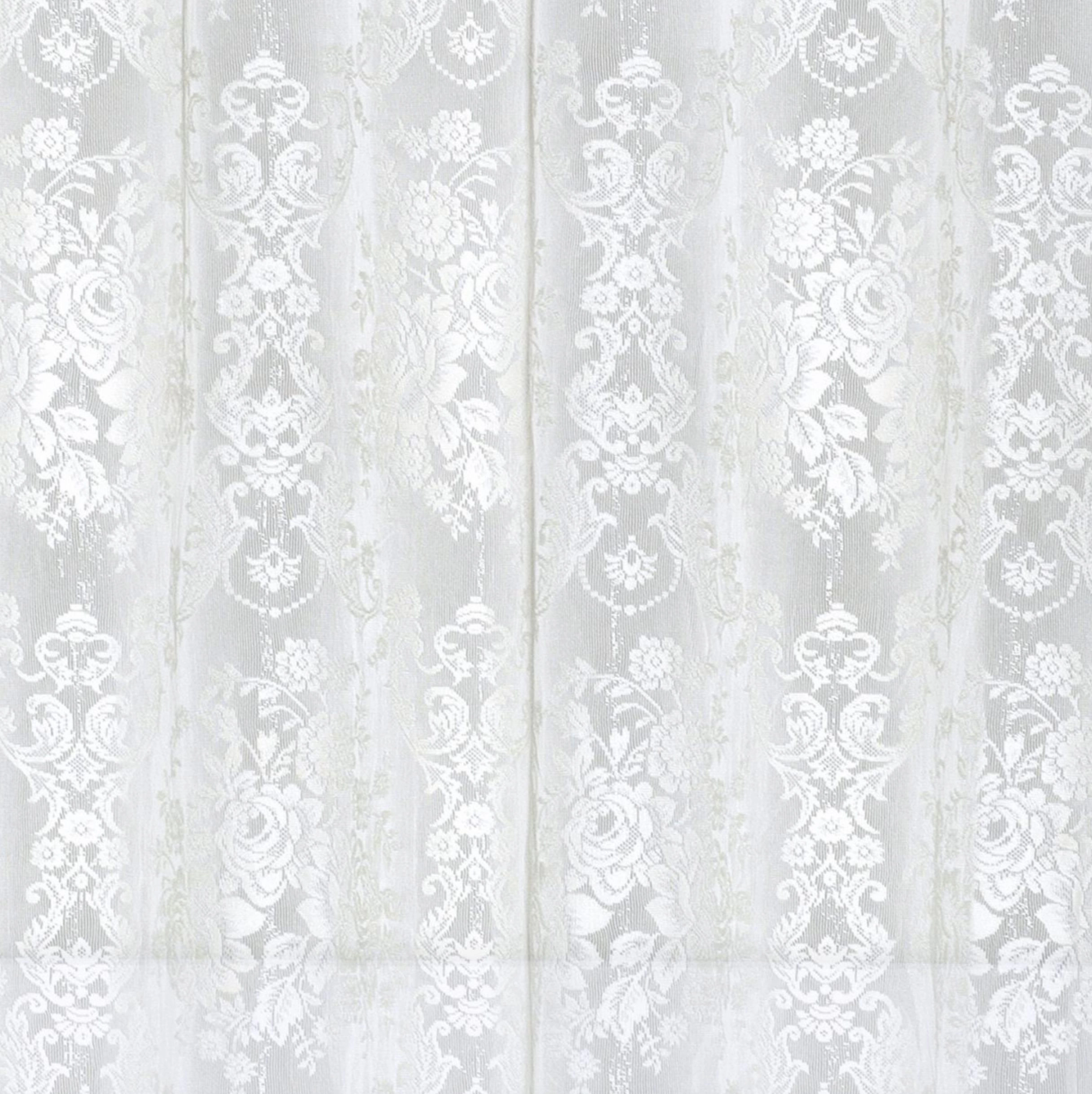 Kate Aurora Country Farmhouse Shabby Chic Floral Lace Shower Curtain