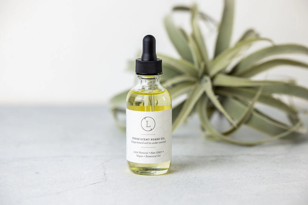 Lizush  Natural Handmade Beard Oil - 2 oz, Non-Greasy Beard Softener and Moisturizer