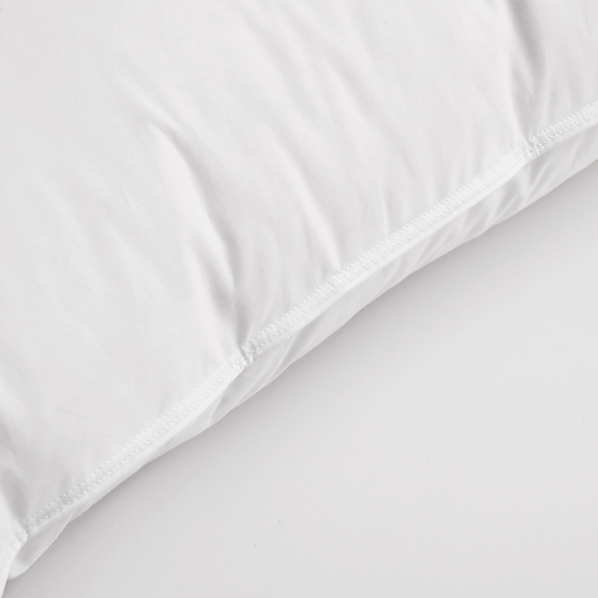 Unikome 75% White Down Bed Pillow Single Pack with Soft Cotton Cover, Made in Germany